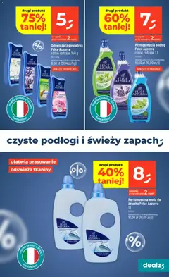 Pogląd oferty "Dealz Gazetka - Czysty zysk" - ważna od 02.01.2026 | Strona: 5 | Produkty: Woda do żelazka, Odświeżacz, Płyn do mycia podłóg, Woda