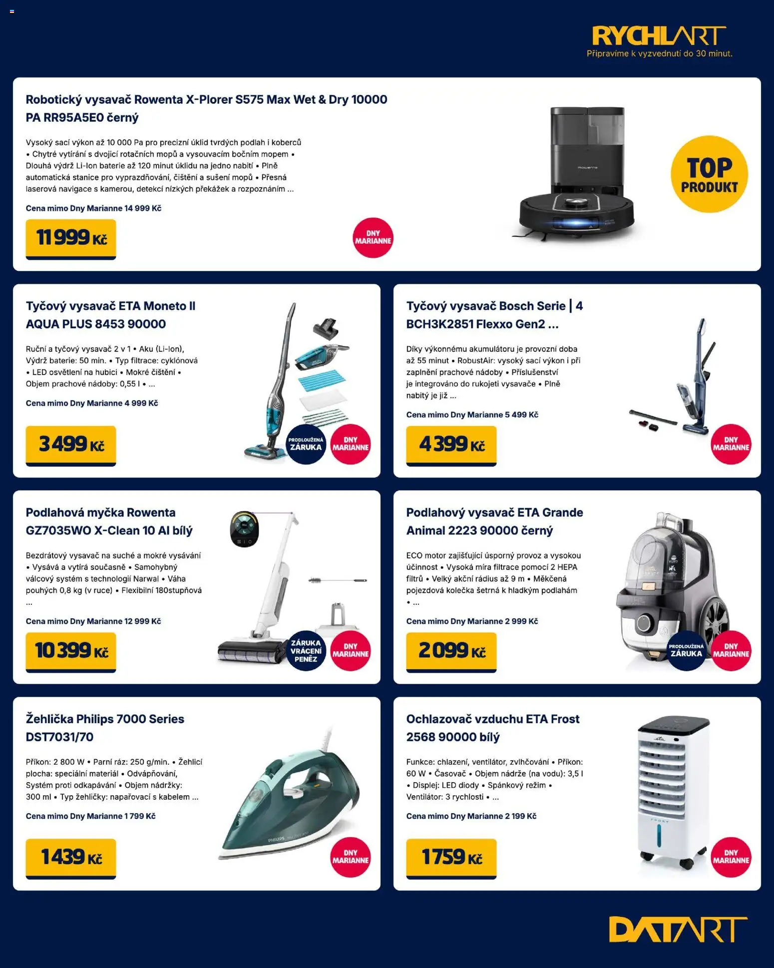 Datart leták od 17.04.2026 | Strana: 11 | Produkty: Myčka, Váha, Vysavač, Navigace