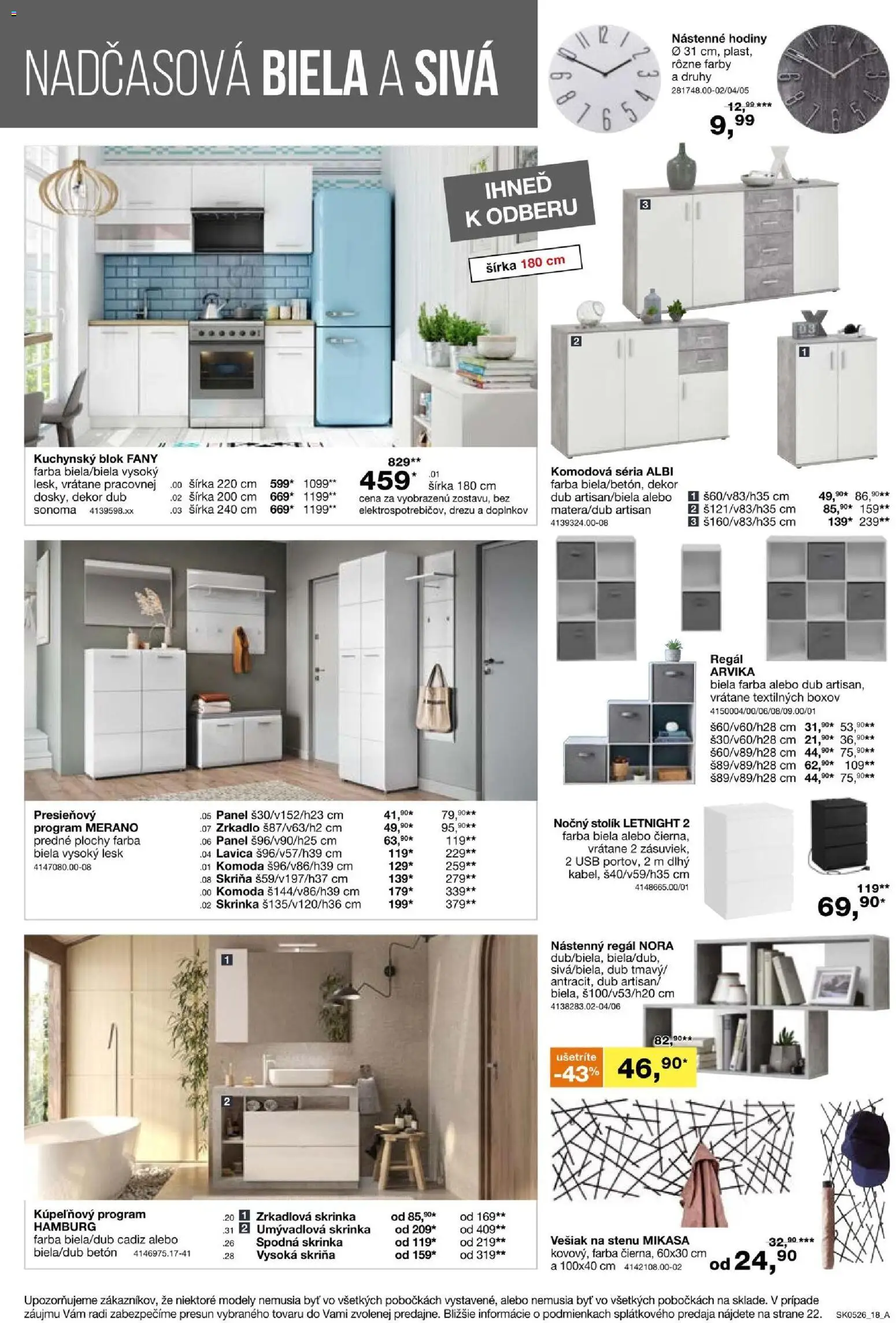 Nové Sconto nábytok akcie – leták je platný od 25.03.2026 | Strana: 18 | Produkty: Regál, Skriňa, Nočný stolík, Zrkadlo