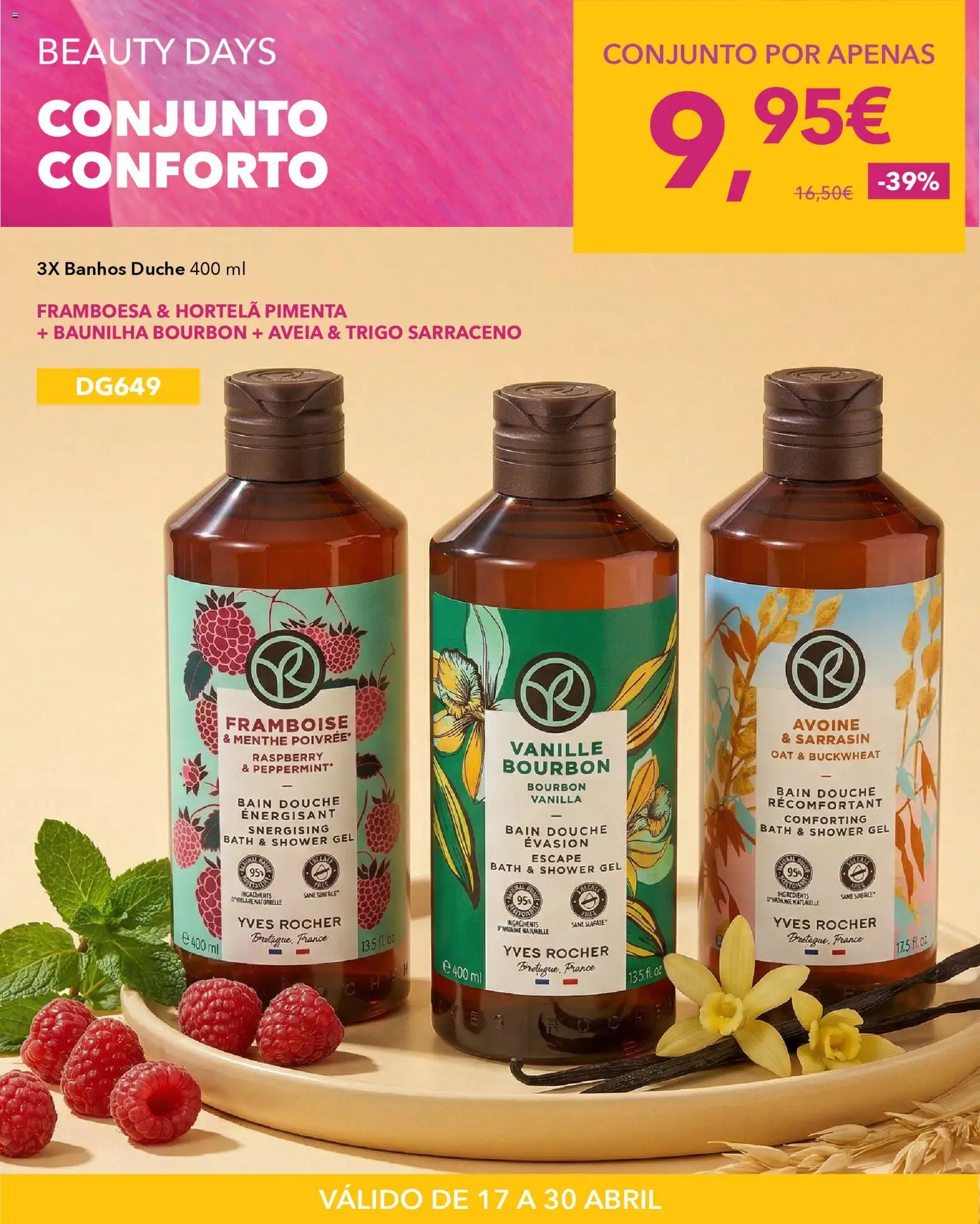 Yves Rocher Beauty days  │ válido de 17.04.2026 | Página: 18 | Produtos: Aveia, Pimenta, Hortelã, Sal