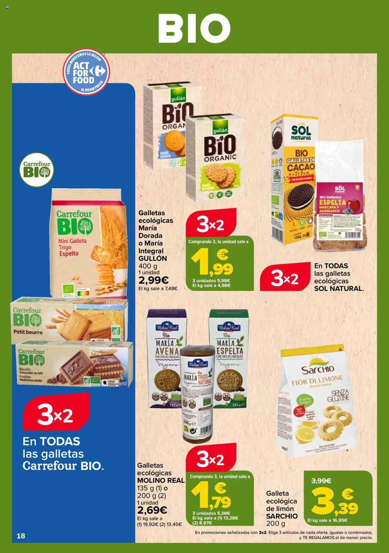 Carrefour - Bio │ válido desde el 26.09.2025 | Página: 18 | Productos: Té, Galletas, Φρυγανιές σικάλεως