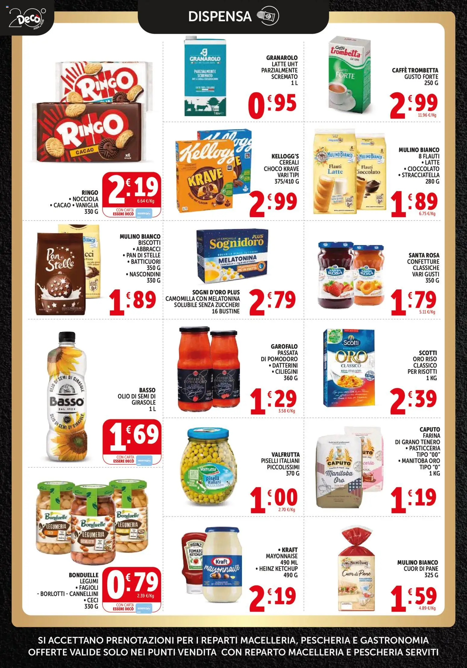 Volantino Decò del 17.03.2026 | Pagina: 6 | Prodotti: Ceci, Fagioli, Farina, Olio di semi di girasole