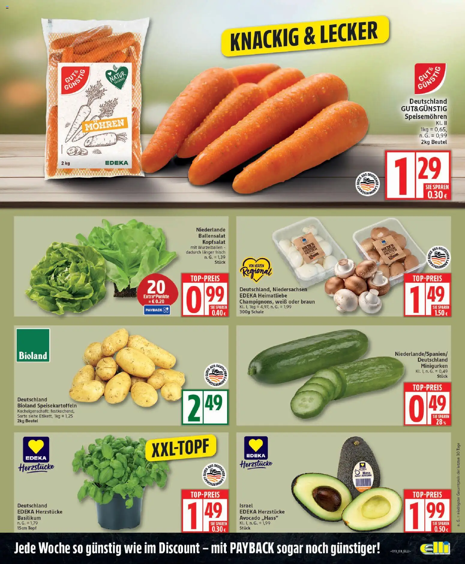 Elli Markt Prospekt 	 – gültig ab 23.03.2026 | Seite: 3 | Produkte: Mohren, Avocado