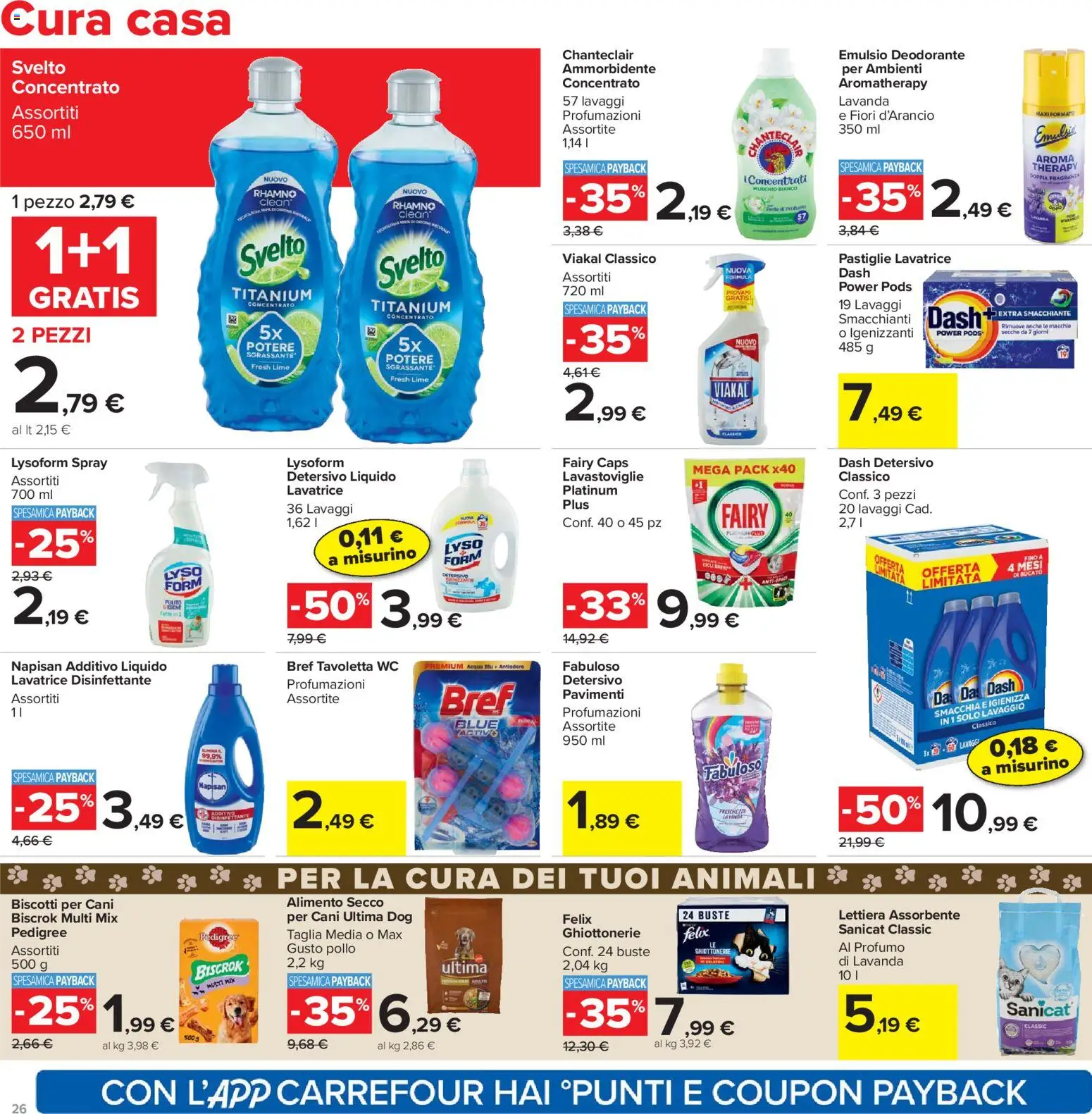 Volantino Carrefour del 24.03.2026 | Pagina: 26 | Prodotti: Ammorbidente, Lime, Lavatrice, Profumo