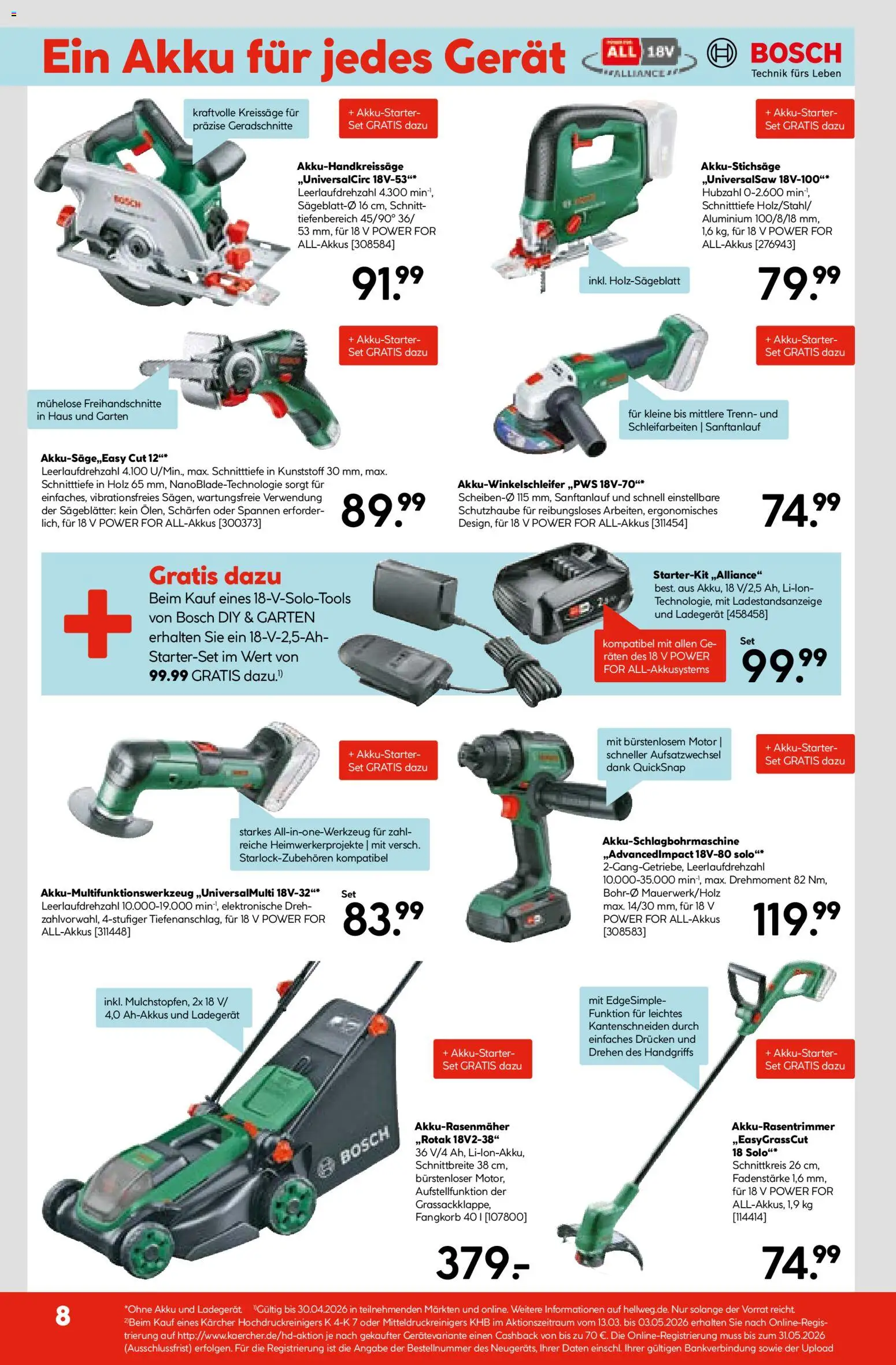 Hellweg Prospekt 	 – gültig ab 16.03.2026 | Seite: 10 | Produkte: Bosch, Ladegerät