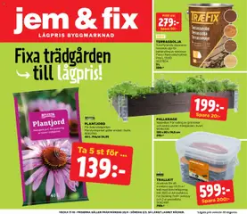 Jem & Fix erbjudanden - Förhandsvisning av reklamblad från butik Jem & Fix aktuell från 24.04.2026