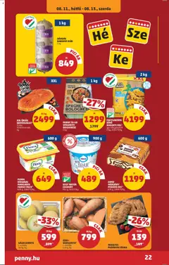PENNY akciós ujság - amely érvényes a következő dátumtól: 07.08.2025 | Oldal: 26 | Termékek: Dinnye, Margarin, Nuggets, Joghurt