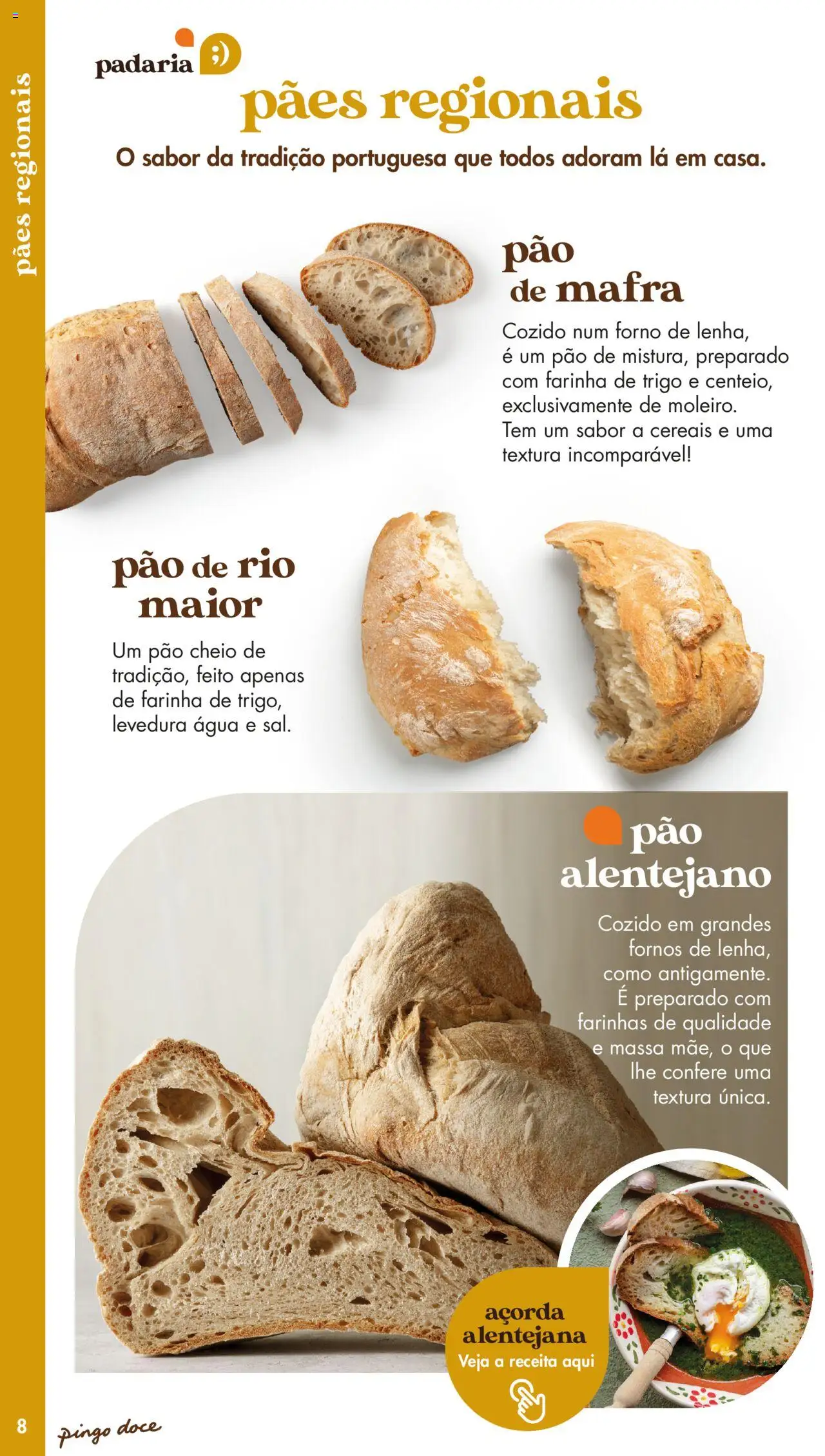 Pingo Doce - Catálogo-Padaria │ válido de 20.05.2025 | Página: 8 | Produtos: Forno, Farinha de trigo, Pão, Cereais