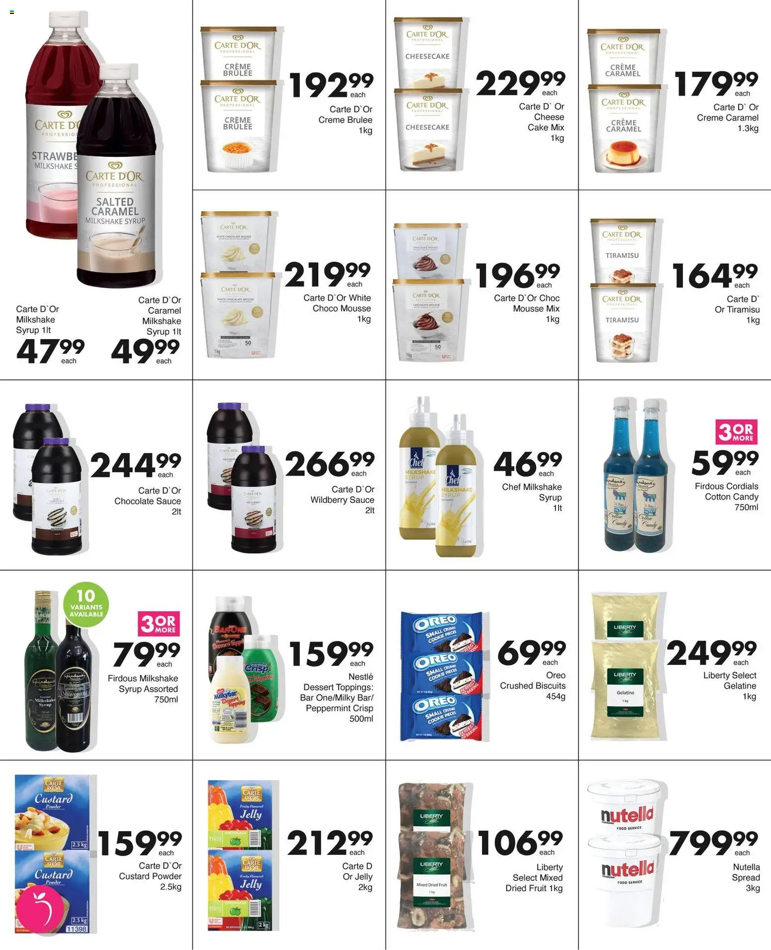 New Save catalogue – valid from 13.04.2026 | Page: 5 | Products: Custard, Pó talco, Powder, Fruit