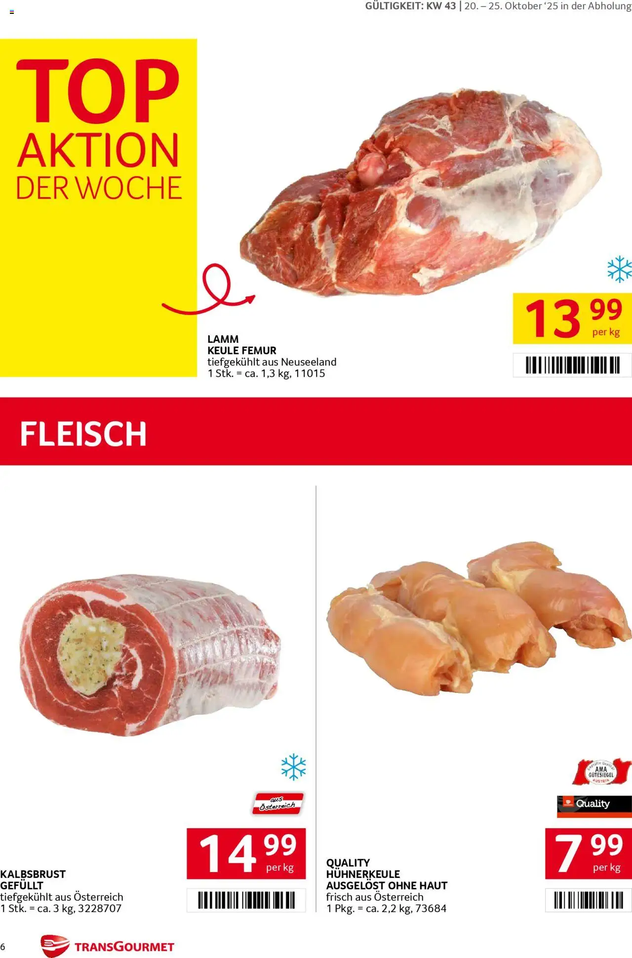 Transgourmet Flugblatt gültig ab 20.10.2025 | Seite: 6