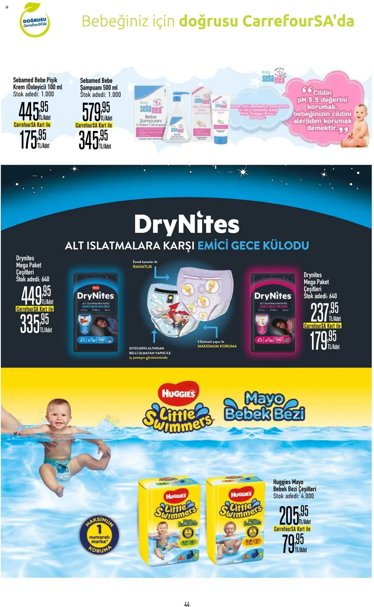 CarrefourSA Katalog - 12.09.2025 tarihinden itibaren geçerlidir | Sayfa: 44 | Ürünler: Krem, Iç çamaşırı, Mayo