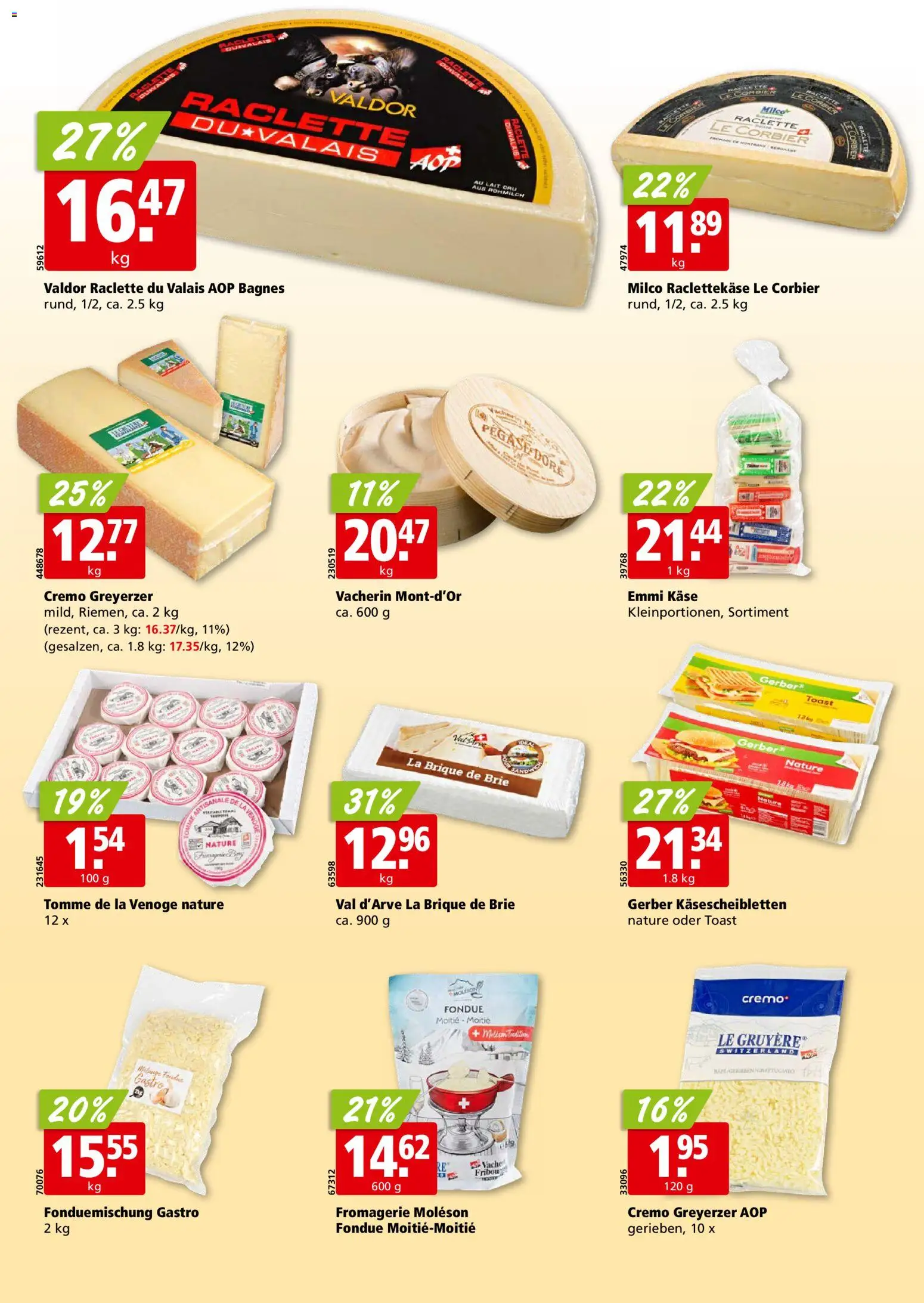 Aligro Aktionen – gültig ab 27.10.2025 | Seite: 20 | Produkte: Käse, Raclette, Fondue