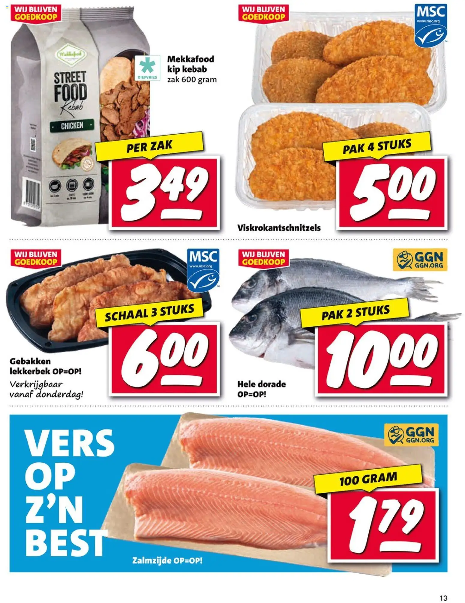 {H1} | Pagina: 13 | Producten: Schaal, Zak, Kip