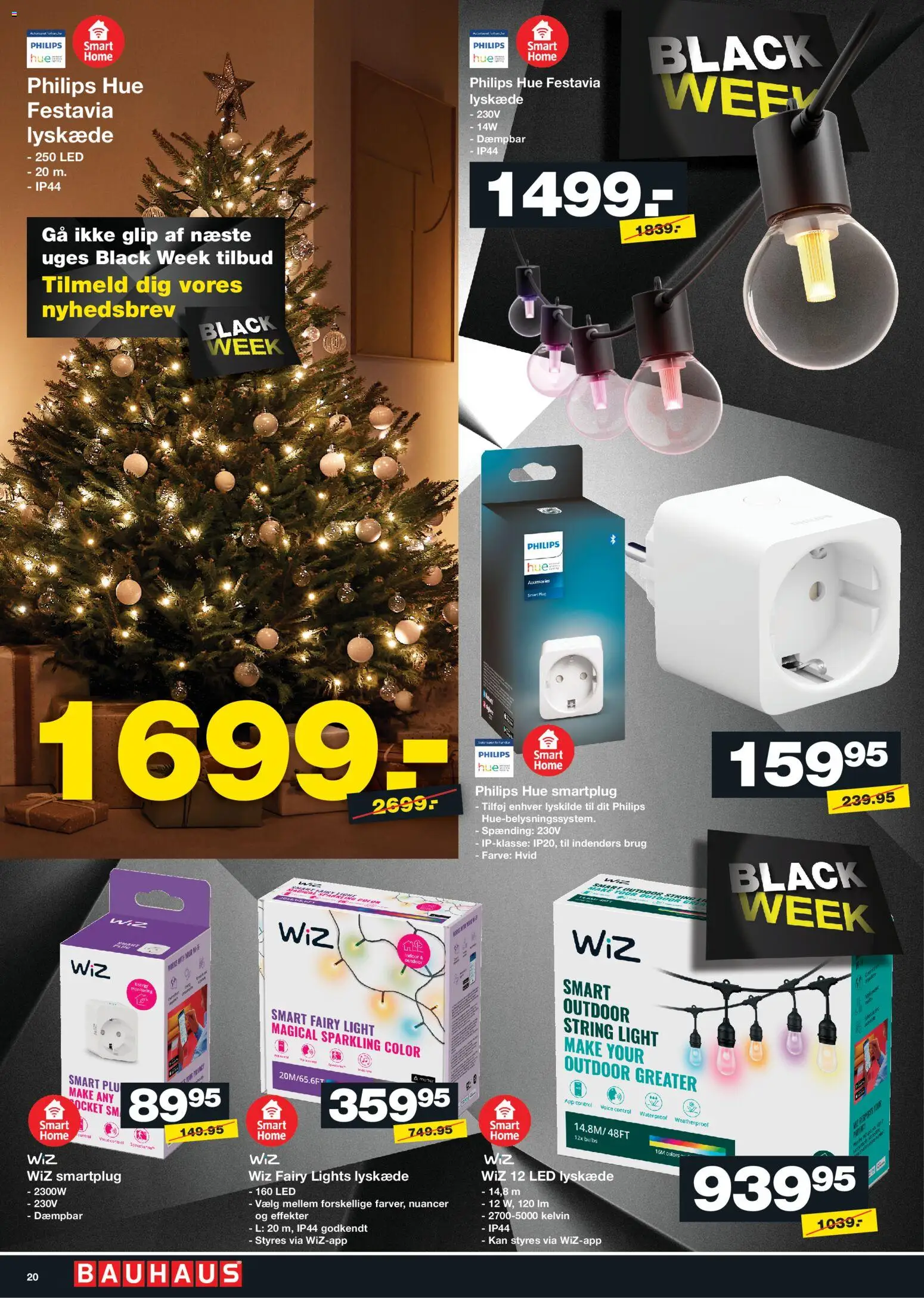 Bauhaus tilbudsavis – gyldig fra 21.11.2025 | Side: 20 | Produkter: Philips Hue, Hue