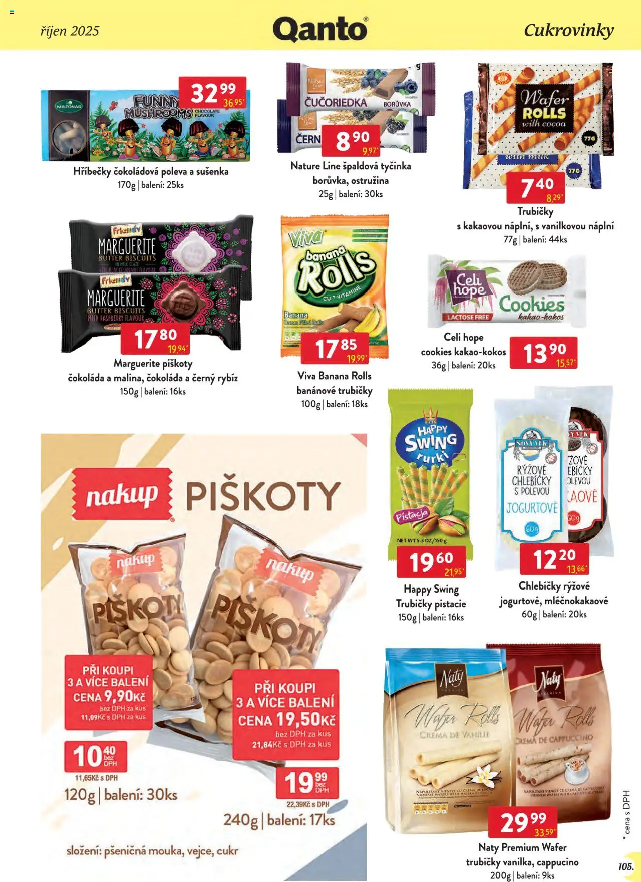 Astur & Qanto leták - Velkoobchod 10/2025 od 01.10.2025 | Strana: 105 | Produkty: Čokoláda, Piškoty, Cookies, Cappuccino