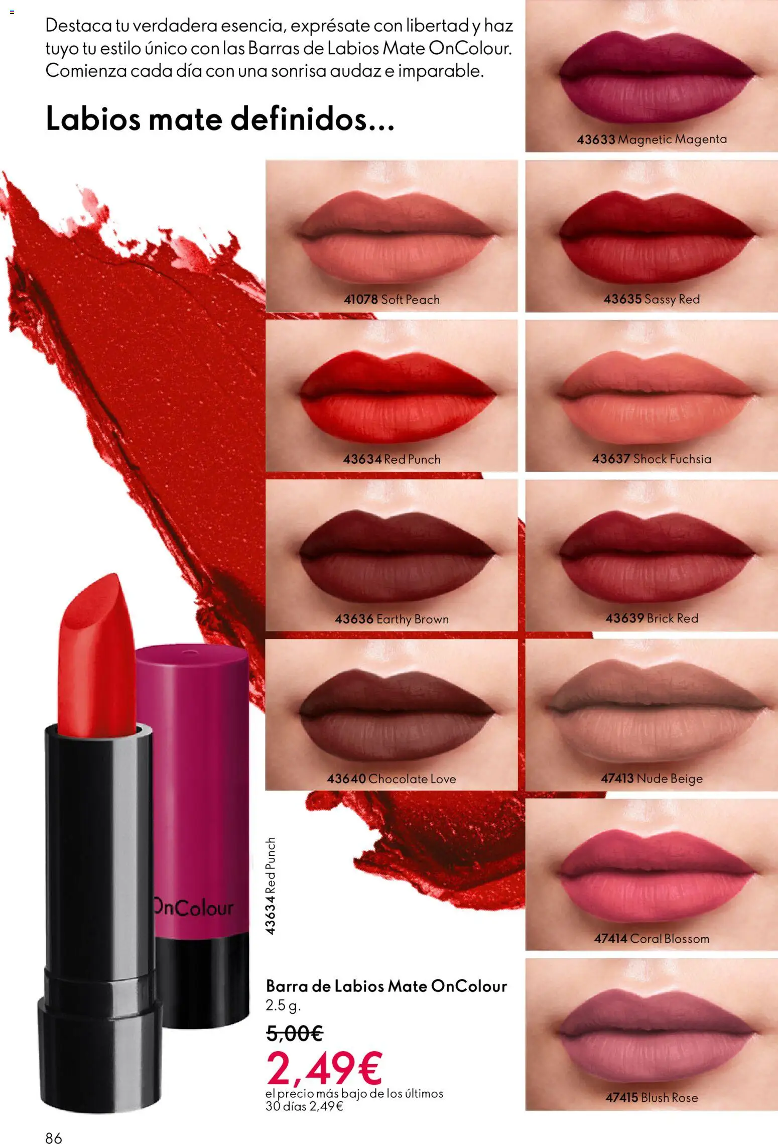 Oriflame - Catálogo Campaña 2 │ válido desde el 28.01.2026 | Página: 86 | Productos: Chocolate, Barra de labios