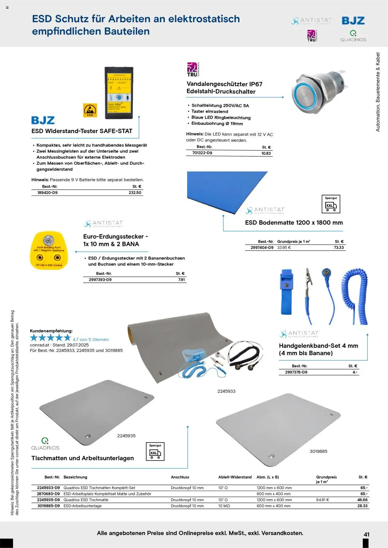 Conrad Aktionskatalog gültig ab 25.08.2025 | Seite: 43 | Produkte: Kabel, Batterie