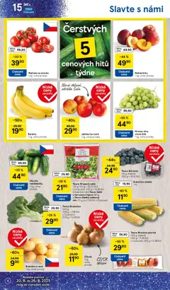 Tesco Borůvky, 125 g, balené (100 g = 19,92 Kč) od 20.08.2025 | Strana: 4