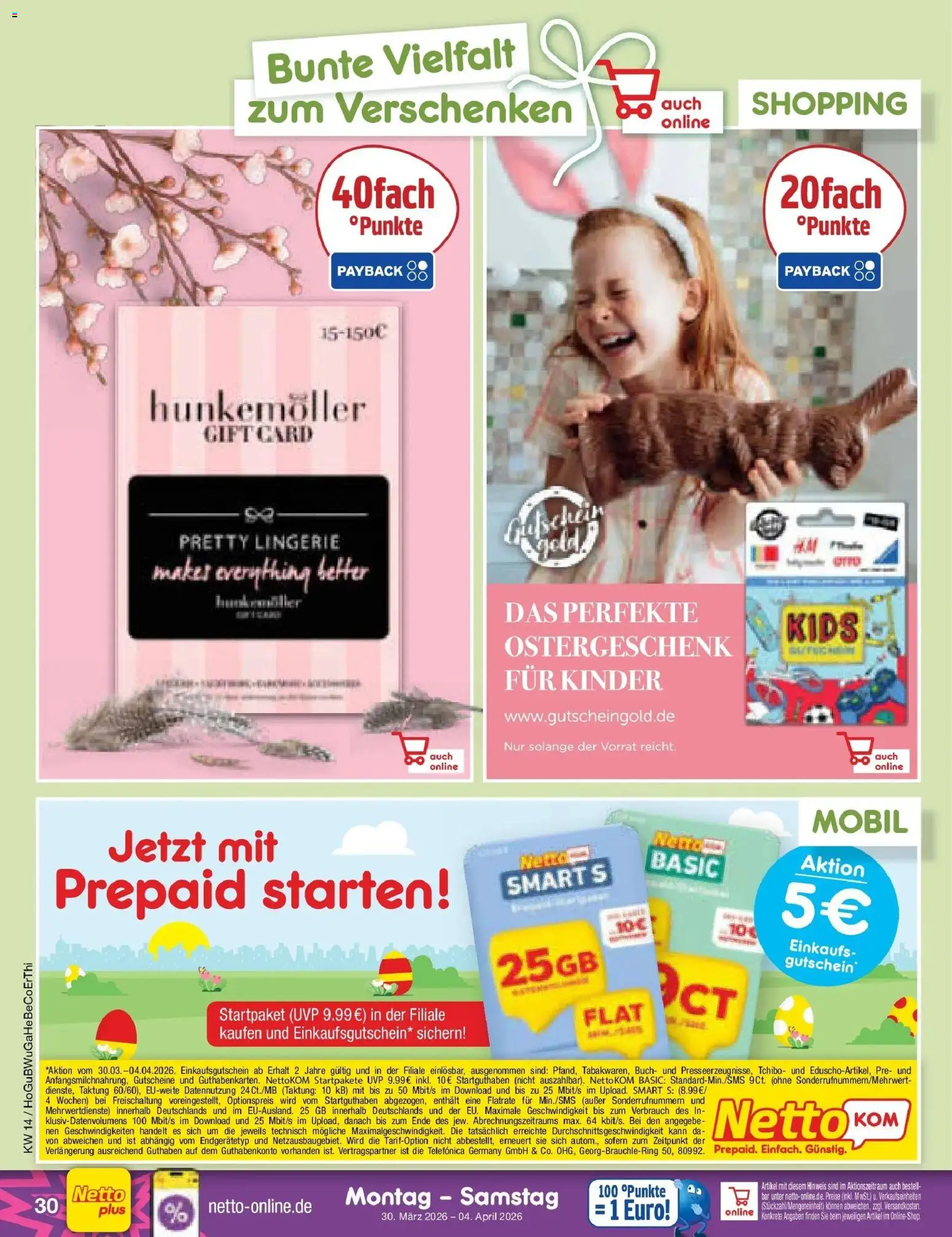 Netto Marken-Discount Prospekt Stemwede-Dielingen	 – gültig ab 30.03.2026 | Seite: 44