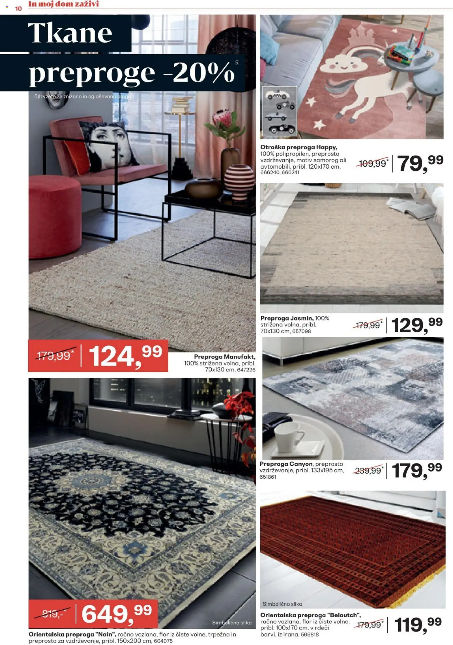 Novi Rutar katalog ponudbe – veljaven od 10.12.2025 | Stran: 10 | Izdelki: Preproga