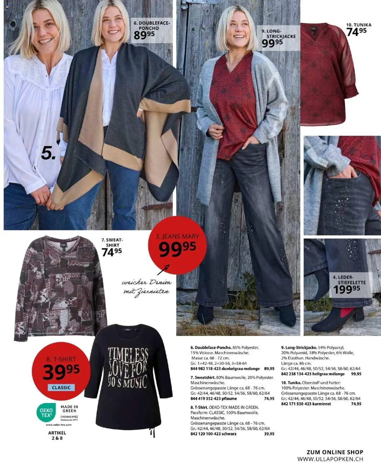Ulla Popken akciós ujság - amely érvényes a következő dátumtól: 01.10.2025 | Oldal: 29 | Termékek: Tunika