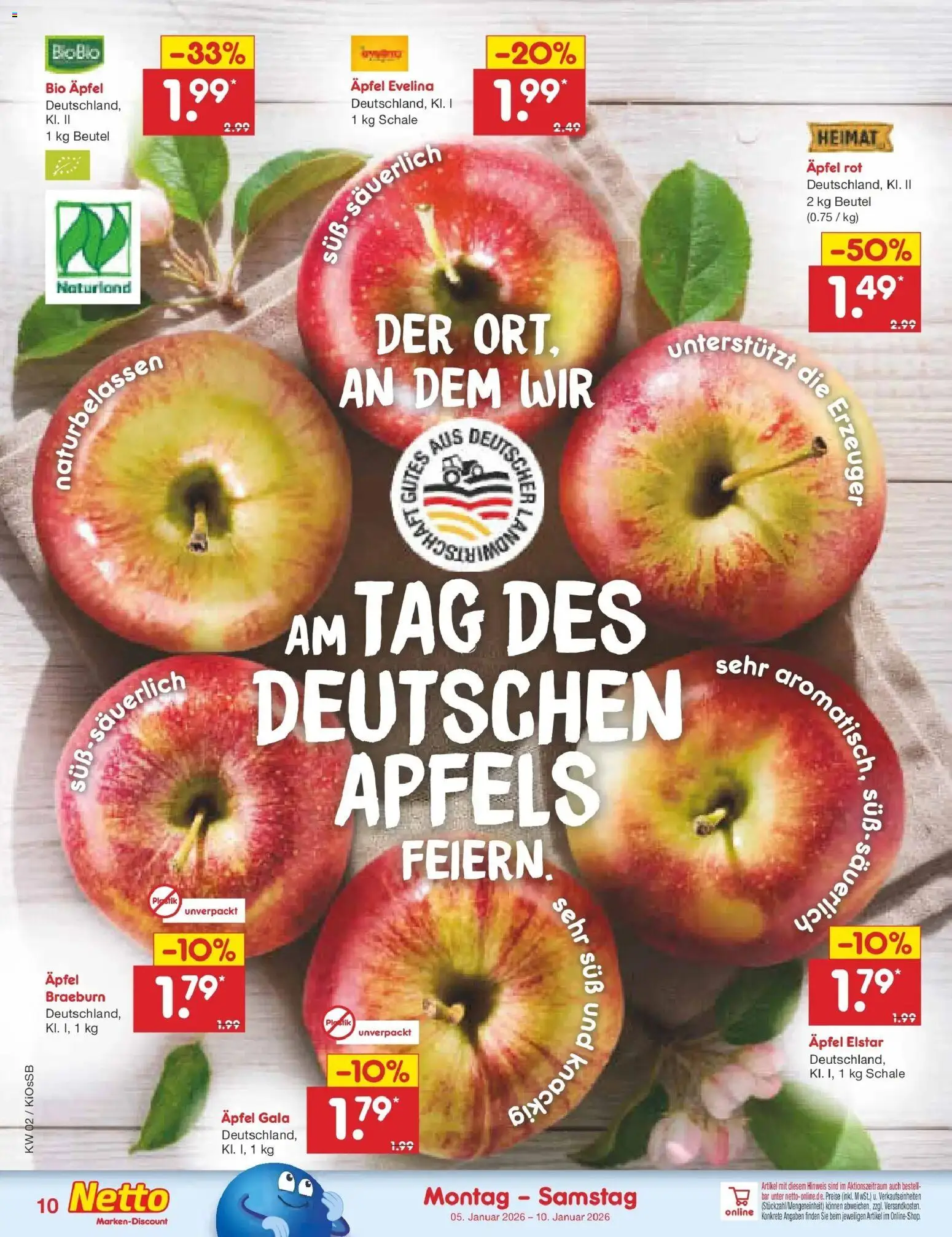 Netto Marken-Discount - Netto: Wochenangebote – gültig ab 04.01.2026 | Seite: 10 | Produkte: Äpfel