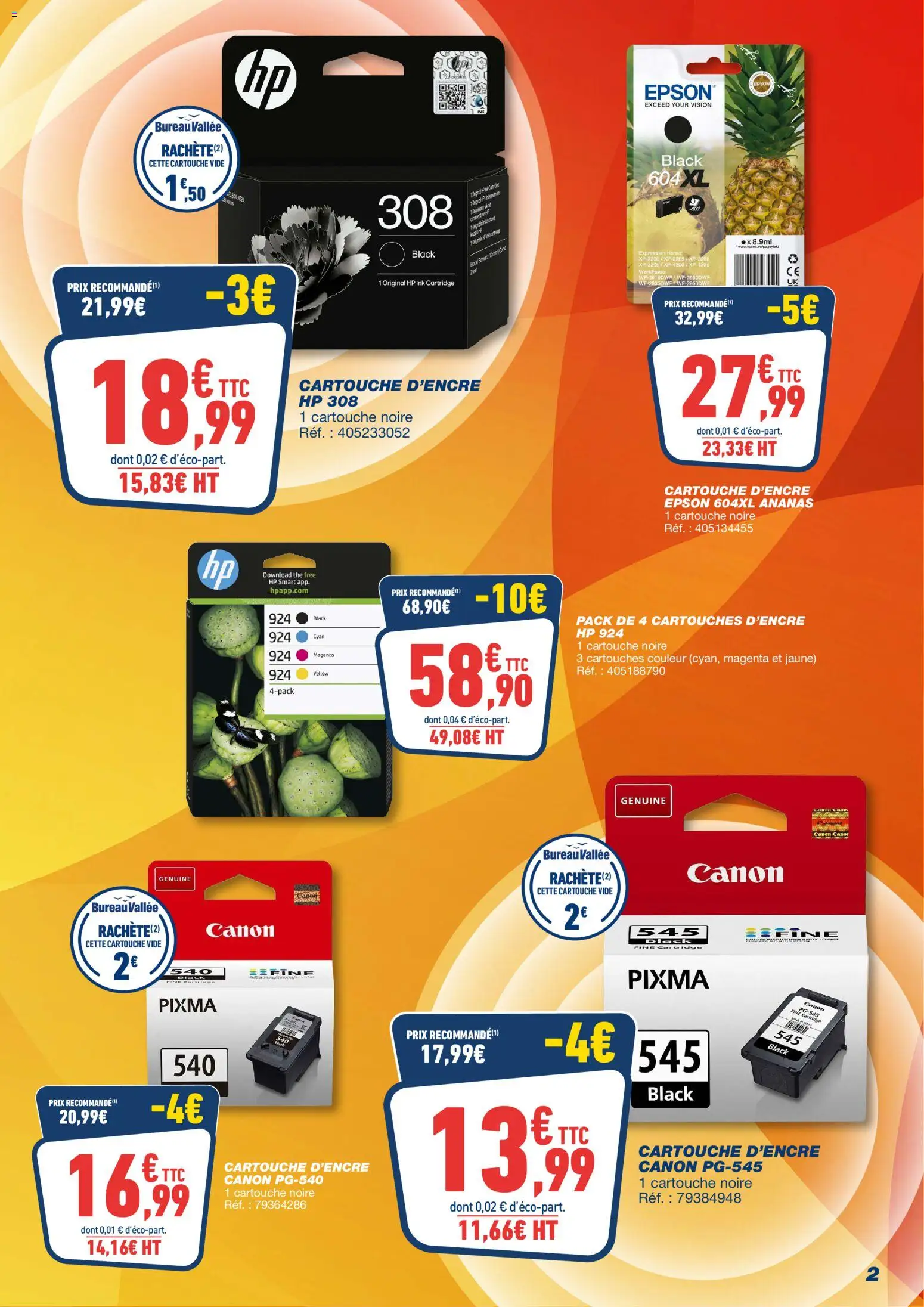 {H1} | Page: 2 | Produits: Bureau, Cartouche, Thé, Ananas