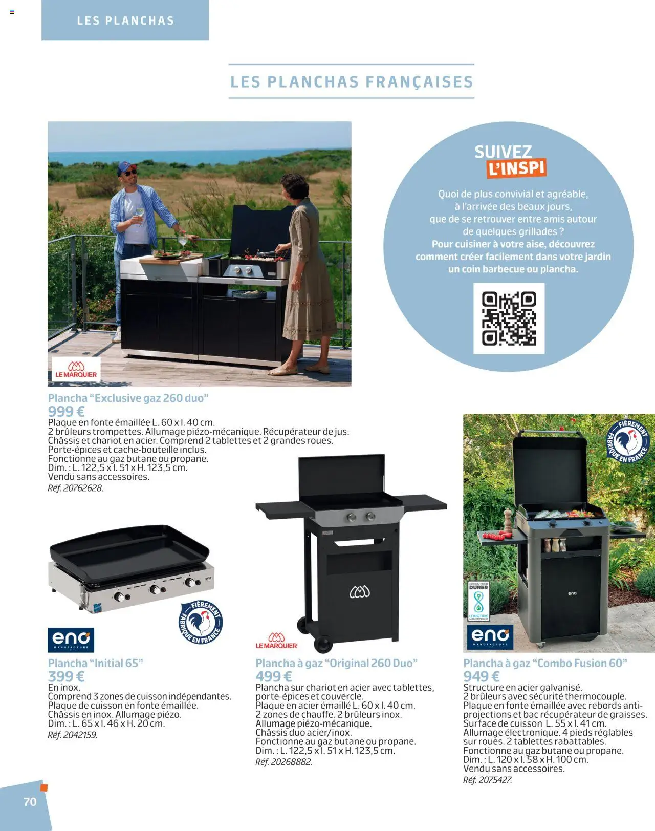  | Page: 70 | Produits: Plancha, Barbecue, Plaque de cuisson