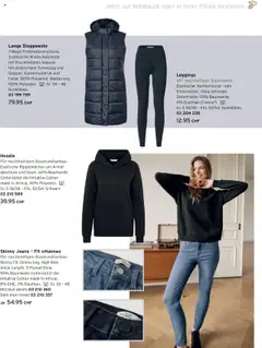 Tchibo Aktionen Herbst ab 24.09.2025 gültig | Seite: 95 | Produkte: Steppweste, Leggings, Hoodie, Jeans