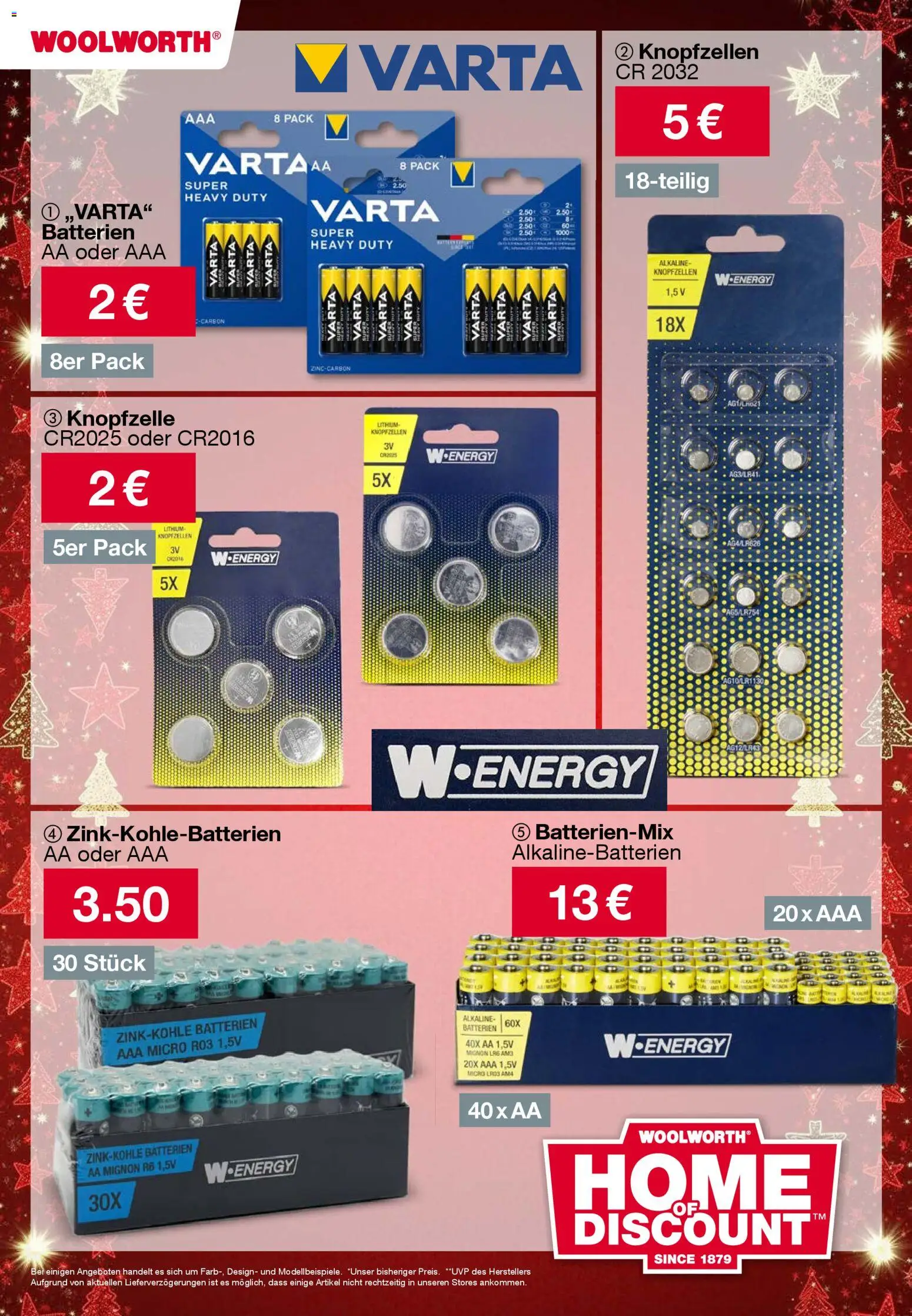 Woolworth Prospekt 	 – gültig ab 21.11.2025 | Seite: 14 | Produkte: Batterien