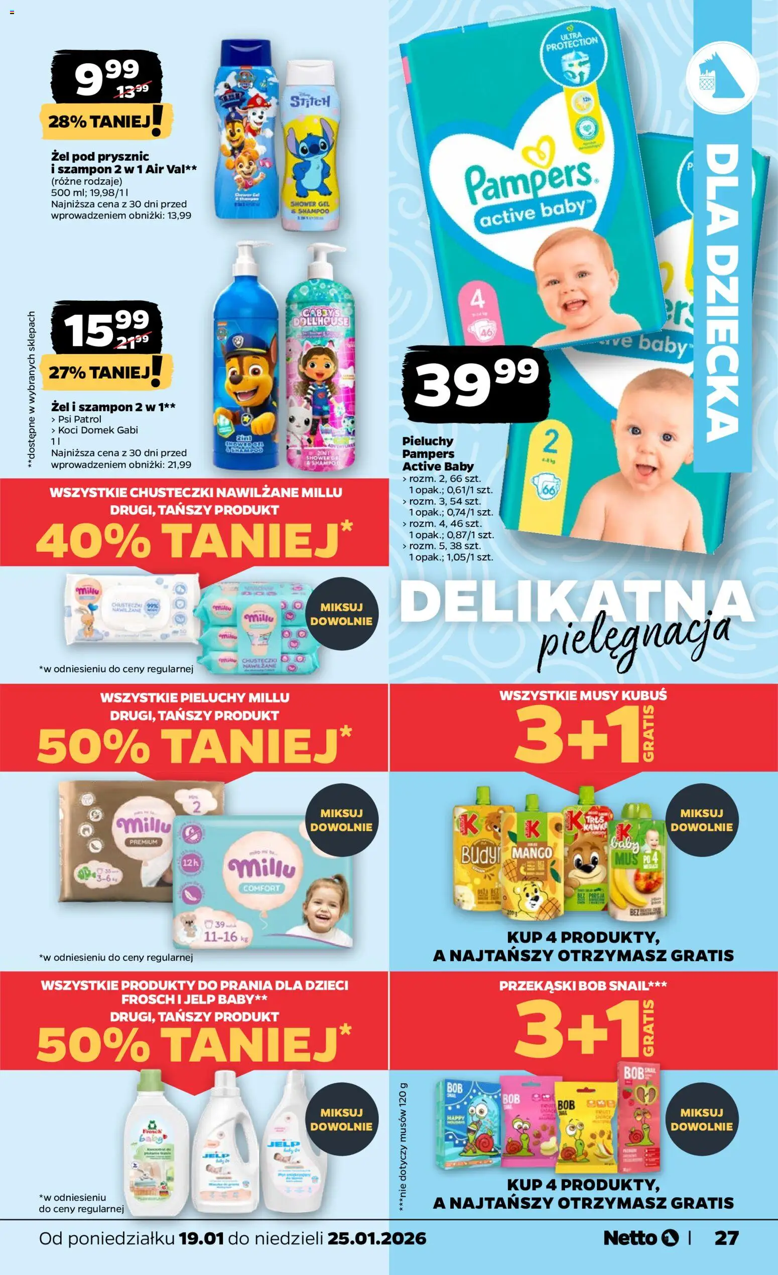 Netto gazetka - Spożywcza od 19.01.2026 | Strona: 27 | Produkty: Mango, Pampers, Kawa, Szampon
