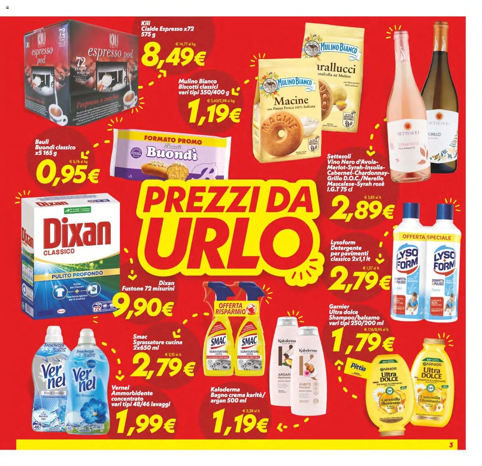 Volantino SuperConveniente del 23.01.2026 | Pagina: 3 | Prodotti: Shampoo, Crema, Sgrassatore, Lavatrice
