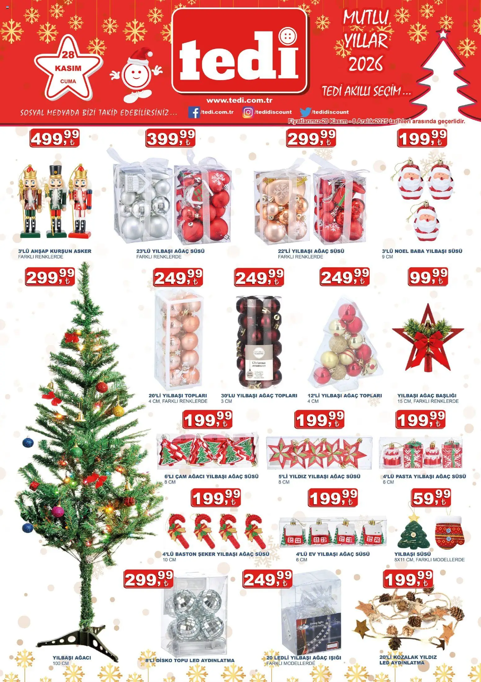 Tedi  Katalog - 28.11.2025 tarihinden itibaren geçerlidir | Sayfa: 1 | Ürünler: Şeker