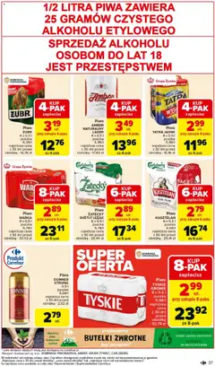 Carrefour Gazetka od 28.07.2025 | Strona: 39 | Produkty: Leżak, Warka, Tyskie, Piwo