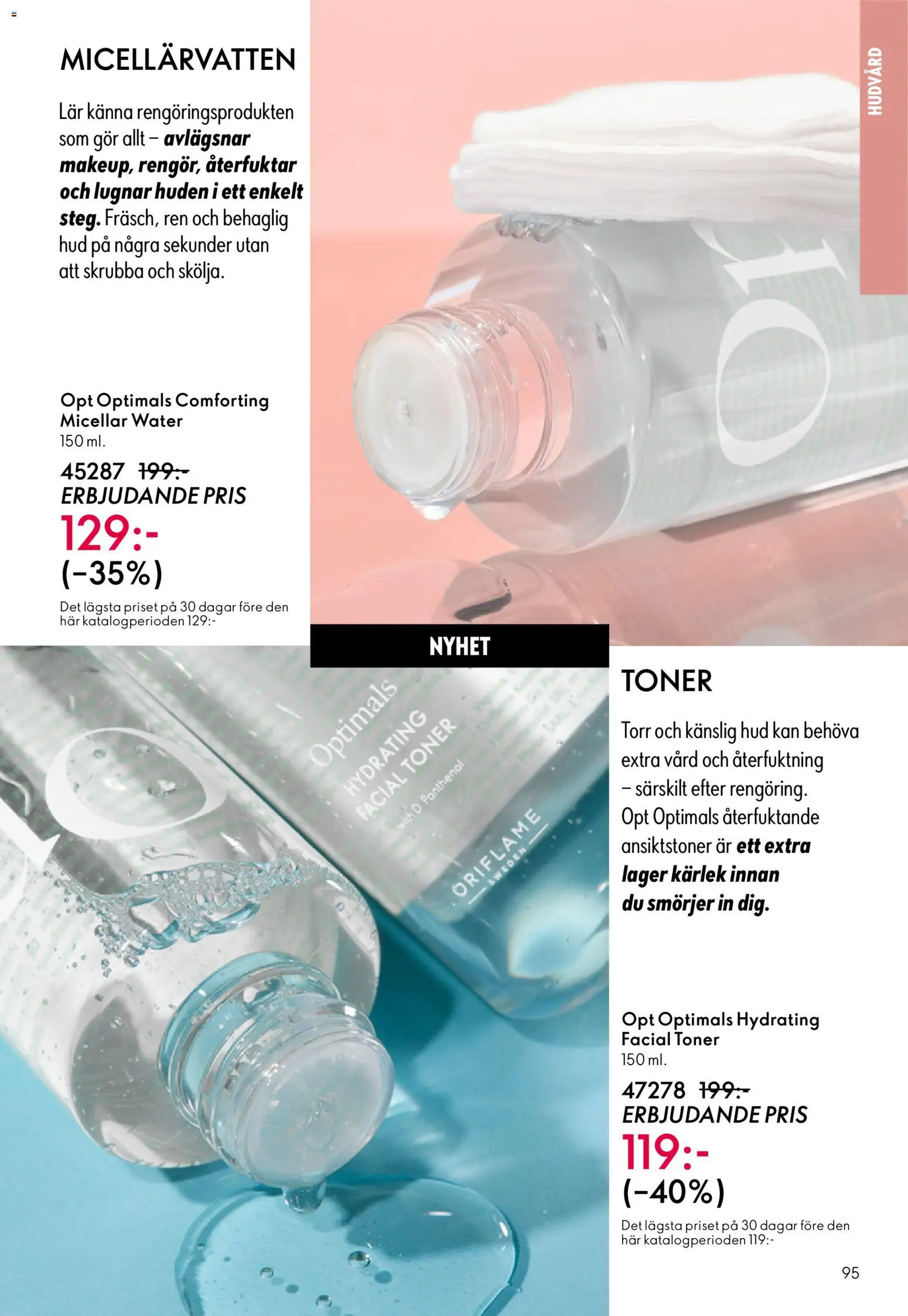 Oriflame reklamblad aktuell från 11.03.2026 | Sida: 95 | Produkter: Micellärvatten