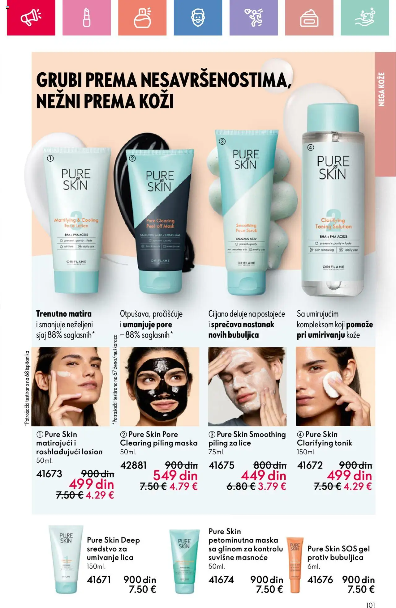 Oriflame katalog - važi od 03.08.2025 | Strana: 101 | Proizvode: Sos, Maska, Piling, Tonik