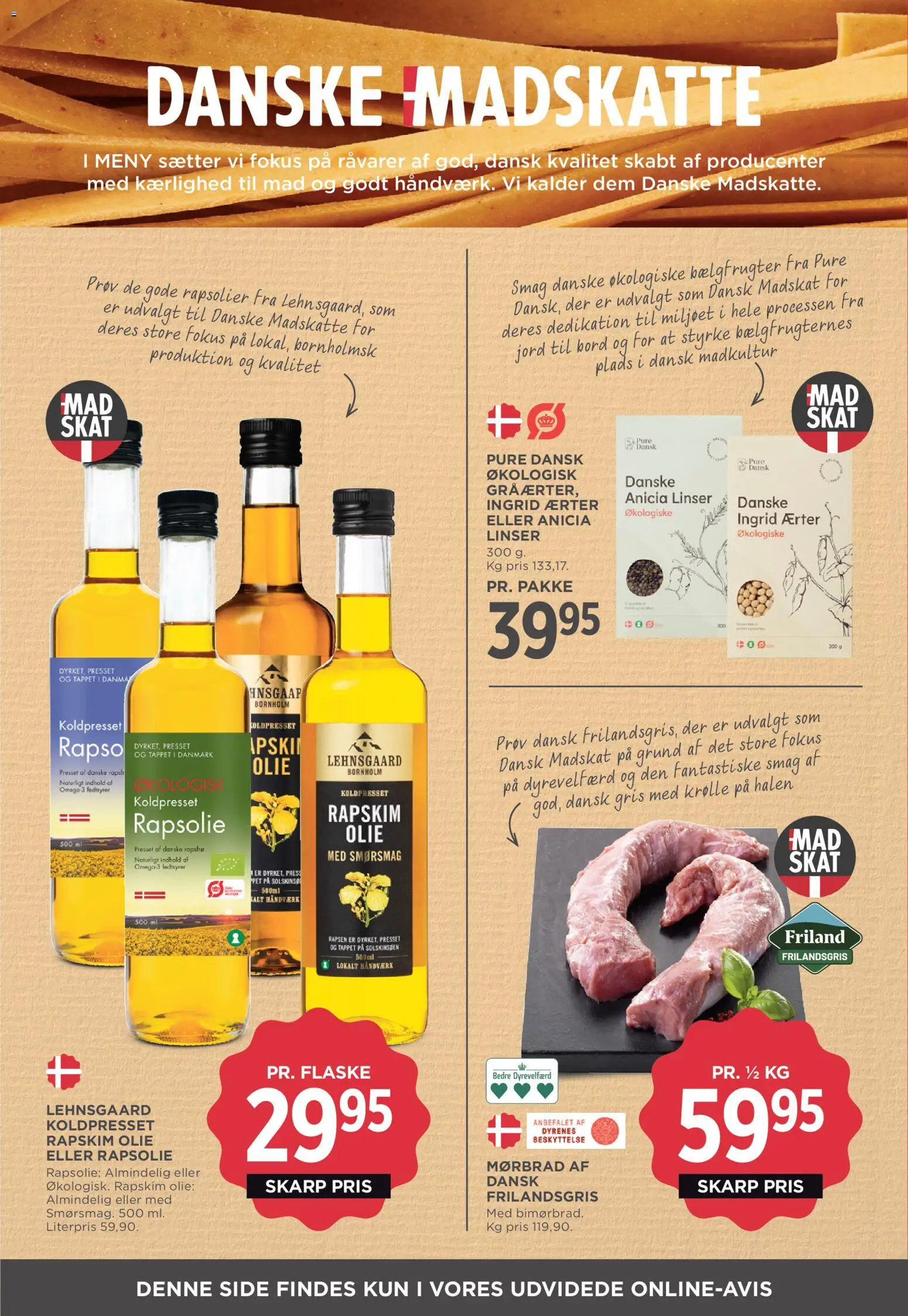 Meny tilbudsavis – gyldig fra 13.02.2026 | Side: 21 | Produkter: Olie, Rapsolie, Linser, Ærter