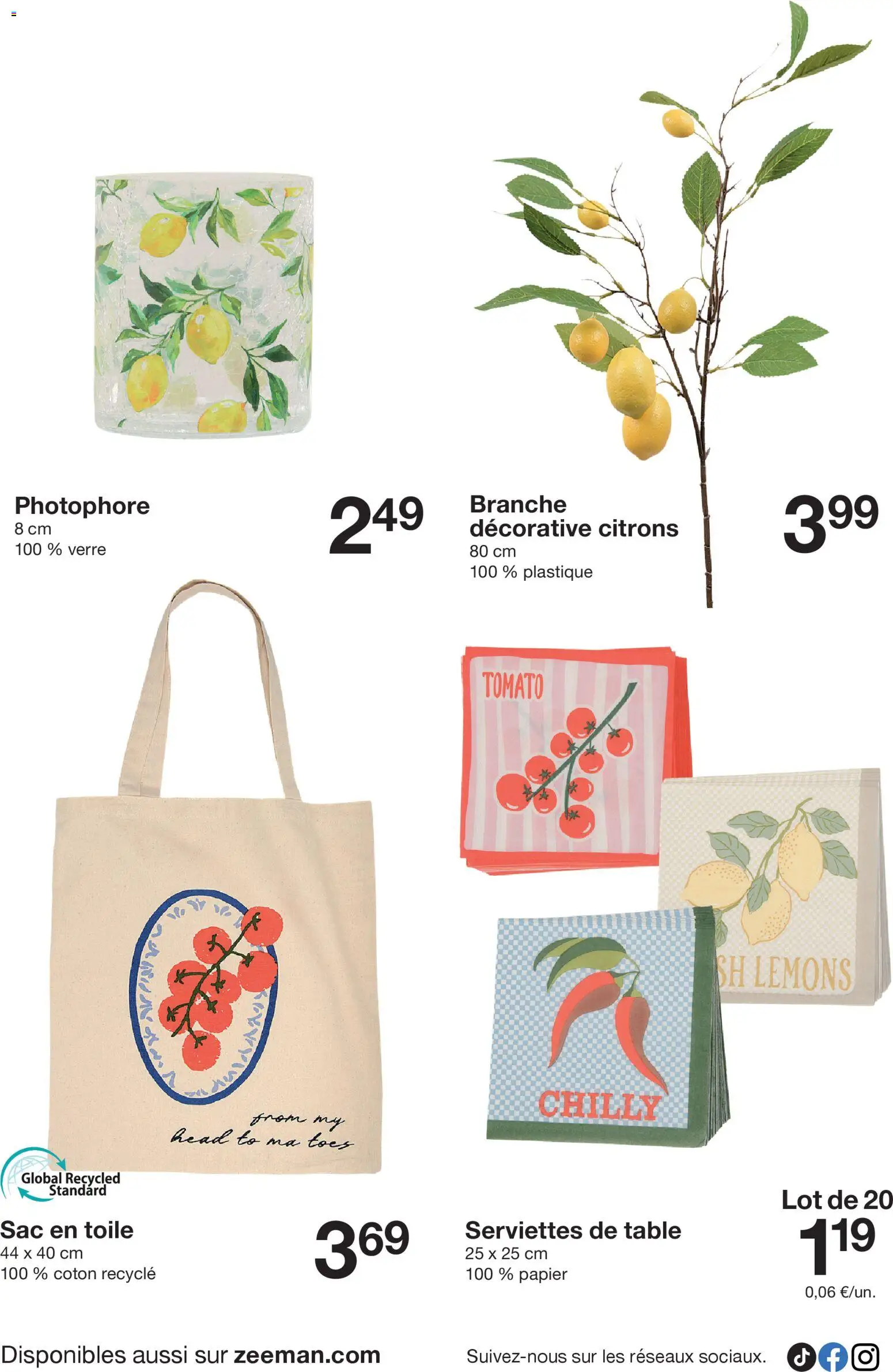 {H1} | Page: 2 | Produits: Sac, Coton, Table
