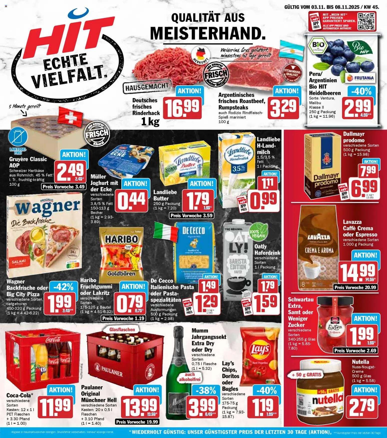 HIT - Bayern – gültig ab 03.11.2025 | Seite: 1 | Produkte: Milch, Creme, Dallmayr, Zucker