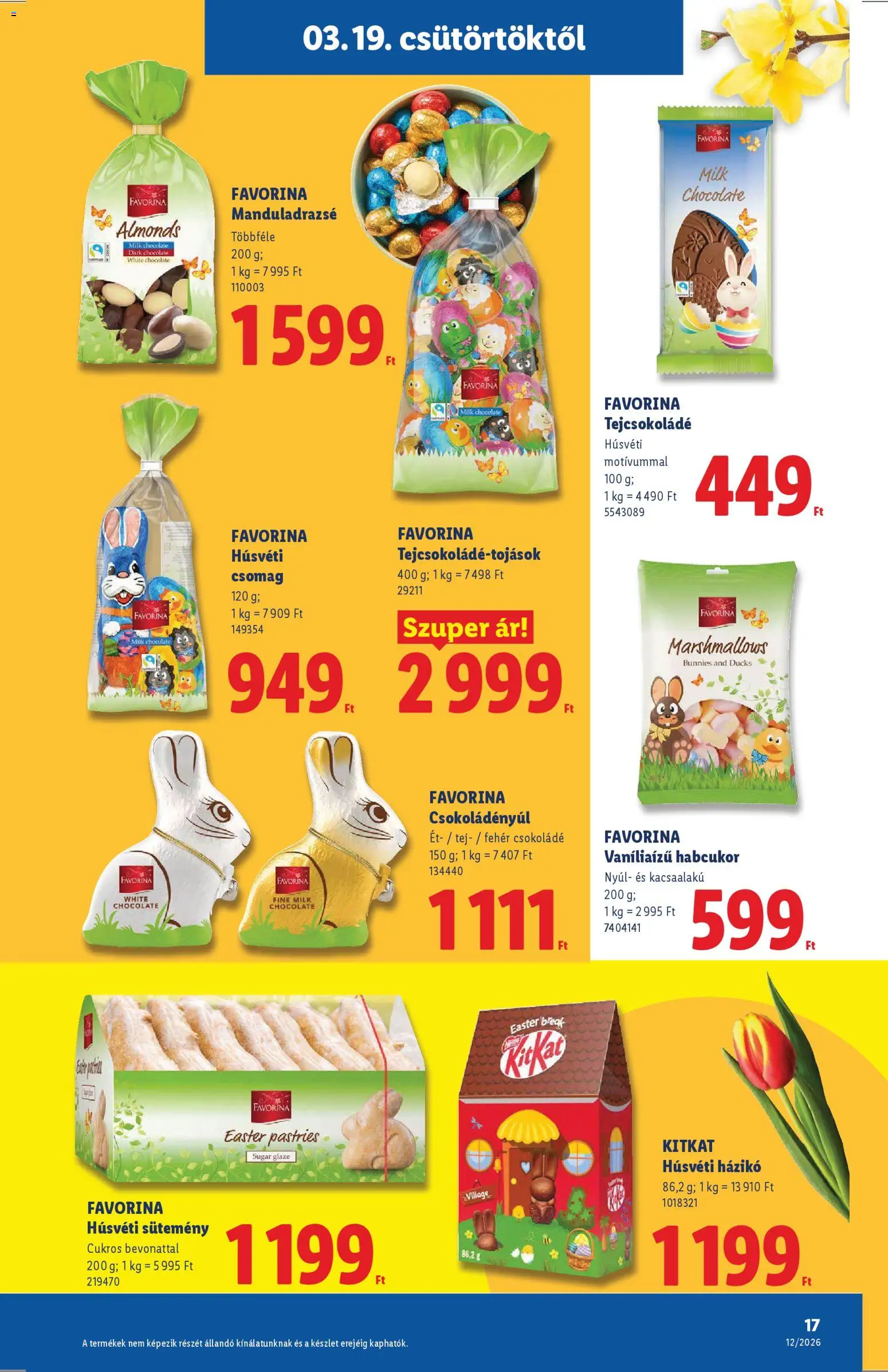 Lidl akciós ujság - amely érvényes a következő dátumtól: 19.03.2026 | Oldal: 17