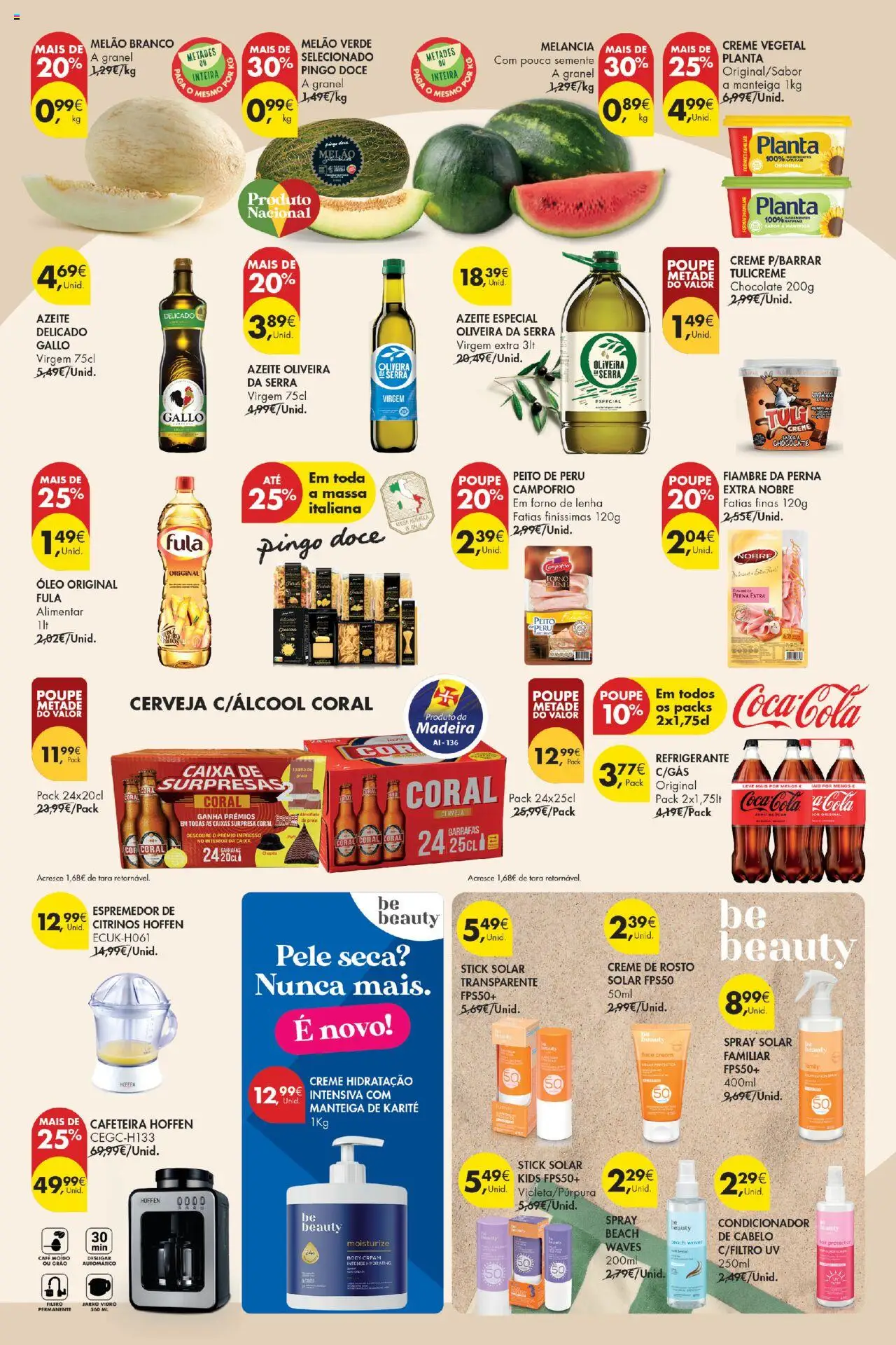 Pingo Doce Poupe este Fim de Semana Madeira │ válido de 22.08.2025 | Página: 2 | Produtos: Caixa, Melancia, Coca-cola, Creme