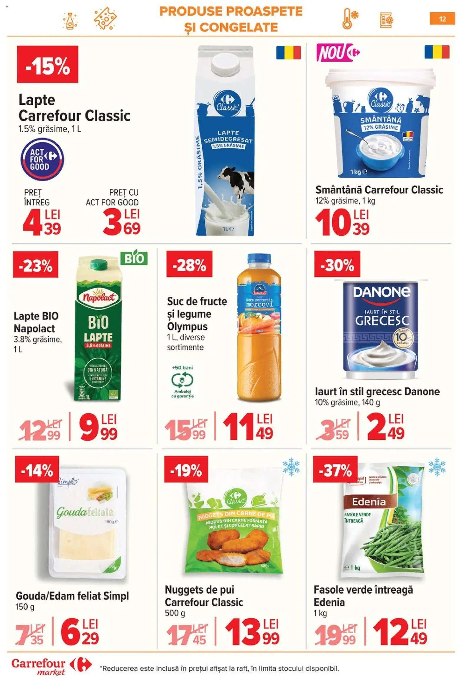 Noul catalog Carrefour – valabil de la 09.03.2026 | Pagină: 15 | Produse: Hacıyatmaz Kedi Oyuncağı, Suc, Morcovi, Legume