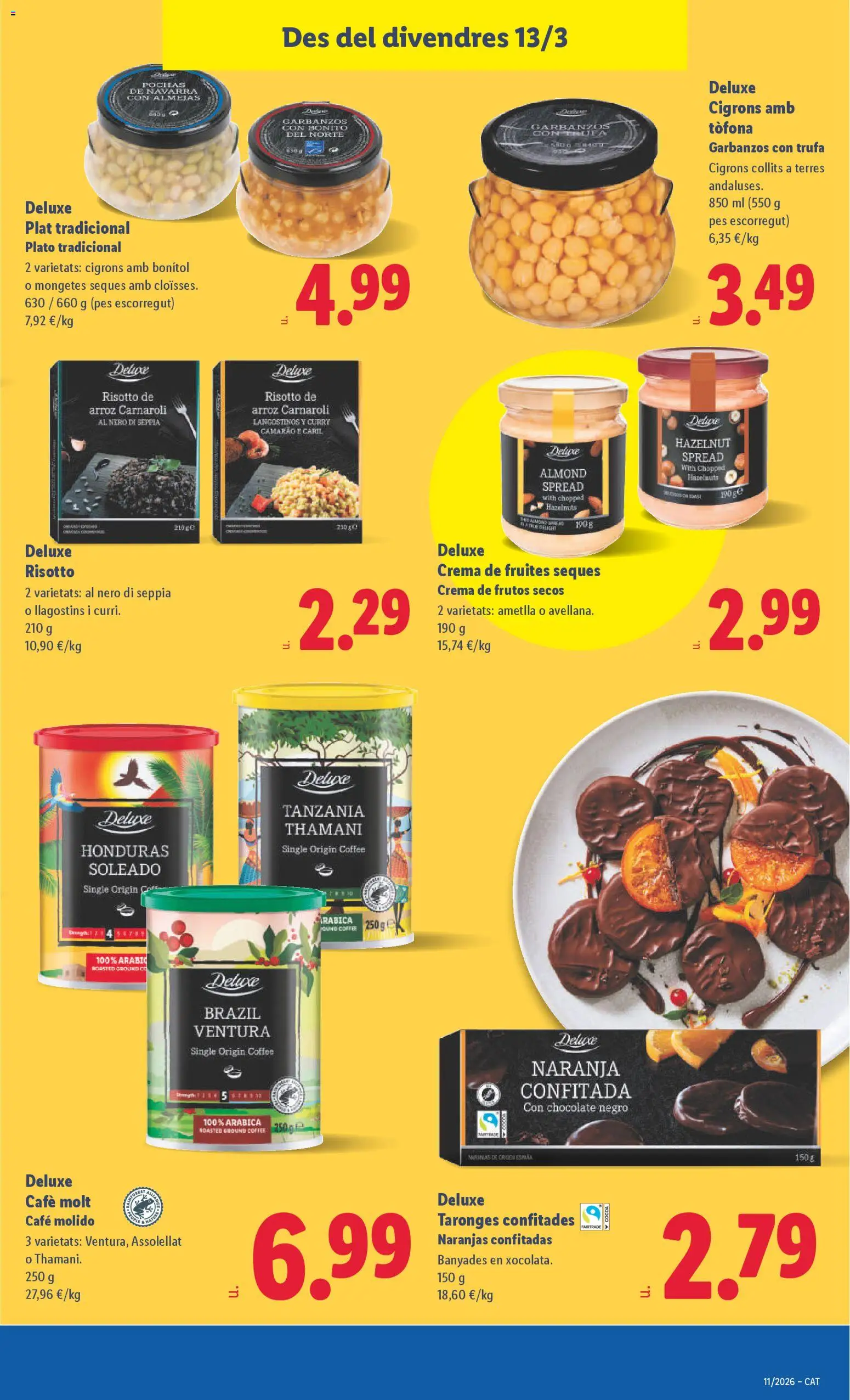 Lidl folleto │ válido desde el 09.03.2026 | Página: 45 | Productos: Café, Chocolate, Arroz, Café molido