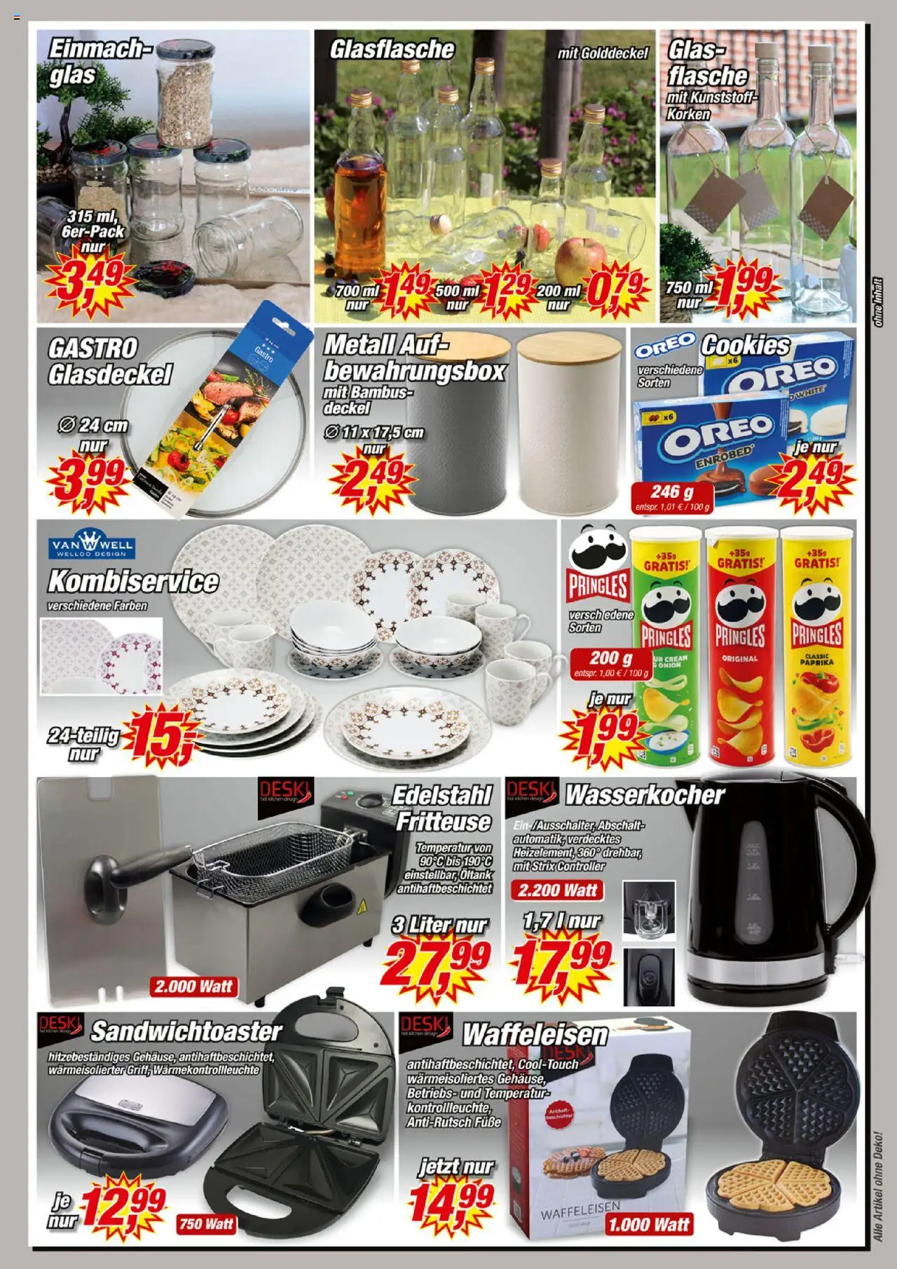 Posten Börse Prospekt 	 – gültig ab 21.09.2025 | Seite: 7 | Produkte: Wasserkocher, Paprika, Fritteuse, Waffeleisen
