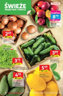 Auchan Gazetka od 10.07.2025 | Strona: 4 | Produkty: Melon, Ogórki, Warzywa, Owoce
