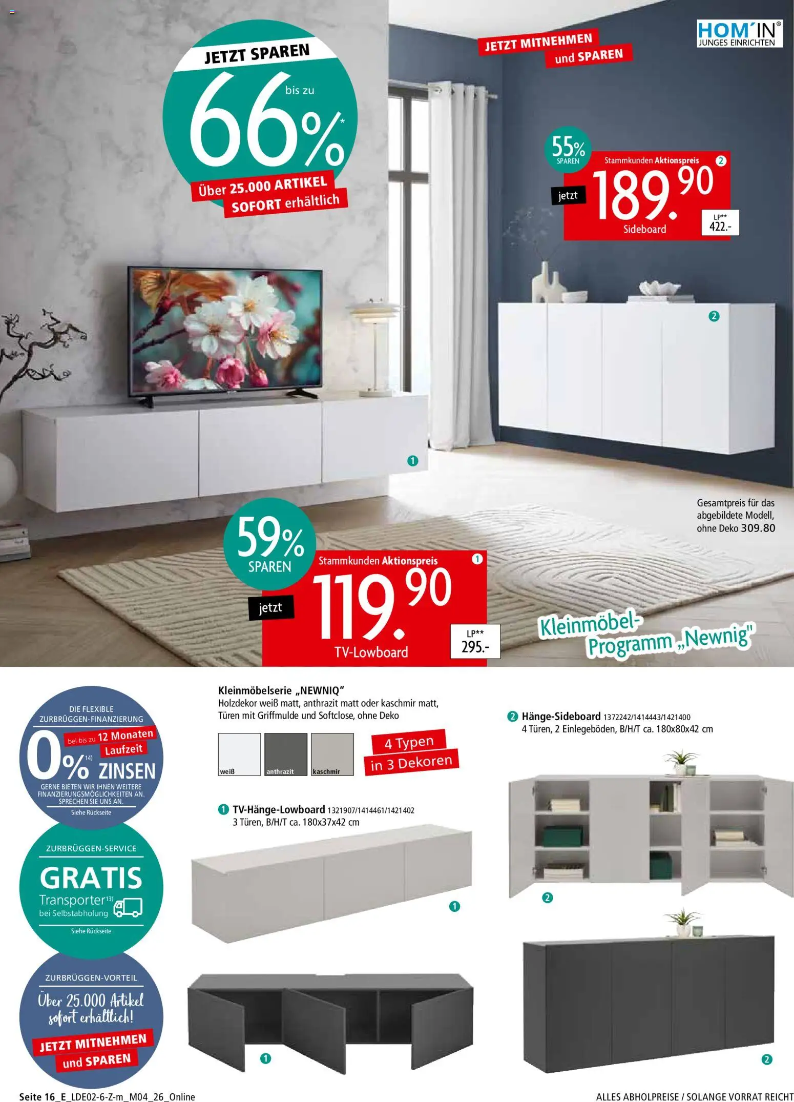 Zurbrüggen Prospekt 	 – gültig ab 22.02.2026 | Seite: 32 | Produkte: Sideboard