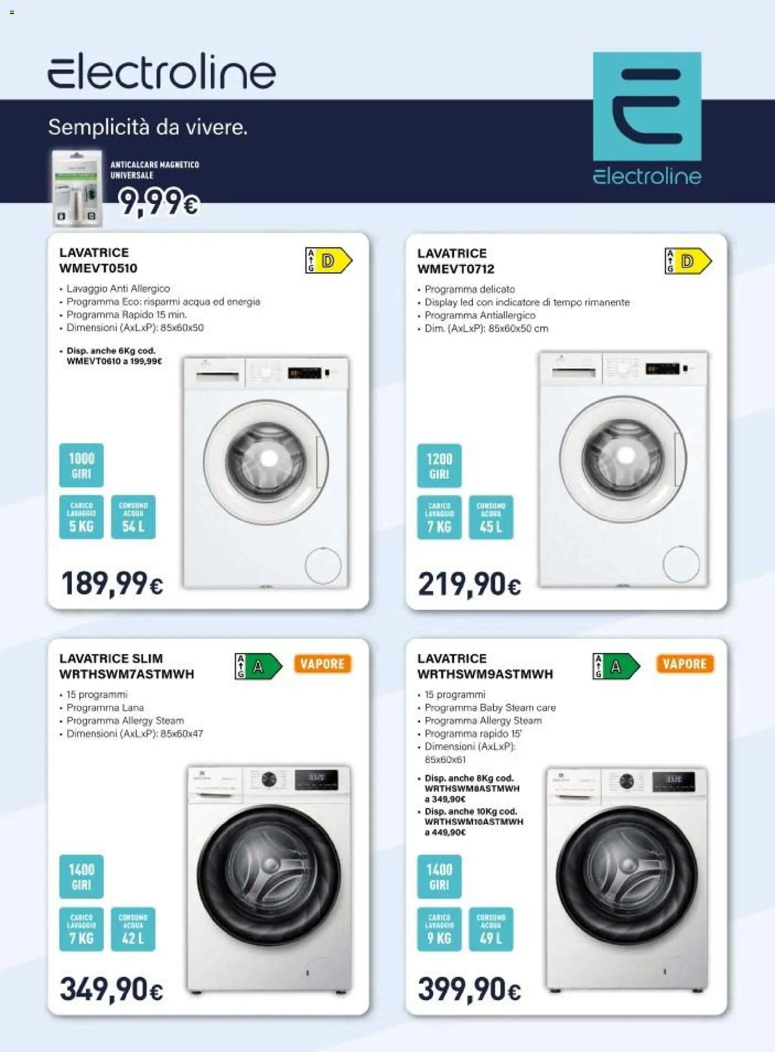 Volantino Unieuro del 06.12.2025 | Pagina: 26 | Prodotti: Anticalcare, Acqua, Lavatrice