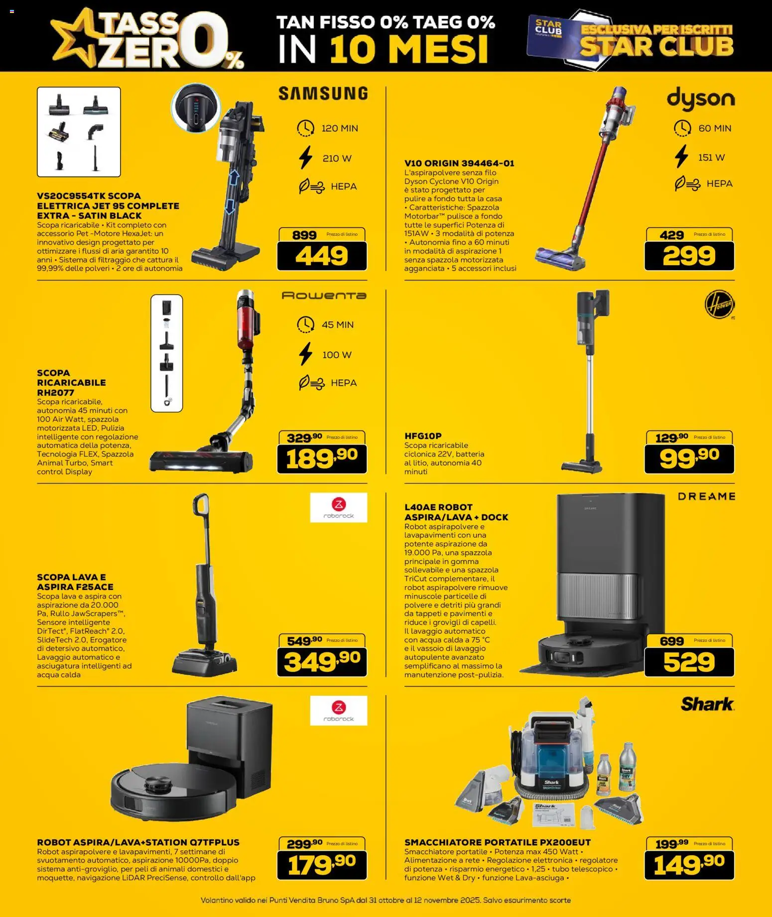 Volantino Euronics del 31.10.2025 | Pagina: 28 | Prodotti: Spazzola, Scopa, Navigazione, Samsung