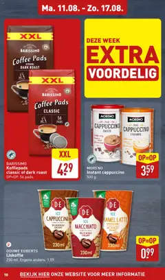  | Pagina: 10 | Producten: Koffiepads, Pads, Cappuccino, Ijskoffie