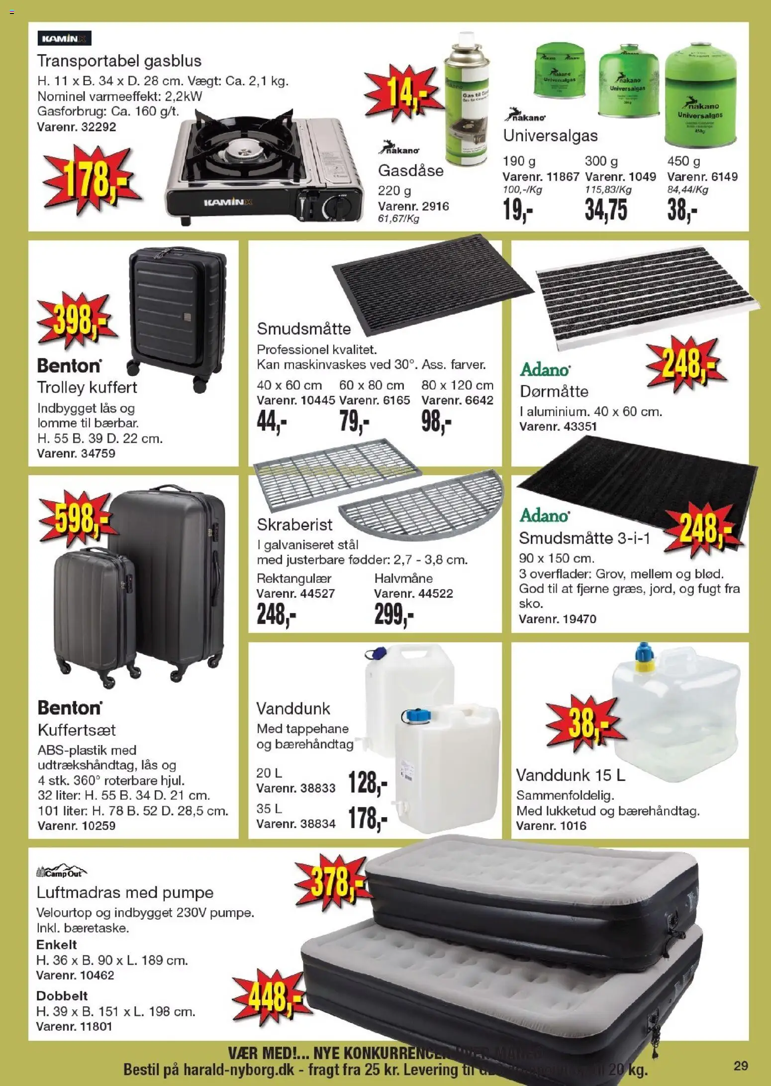 Harald Nyborg tilbudsavis – gyldig fra 08.01.2026 | Side: 33 | Produkter: Dørmåtte, Kuffert